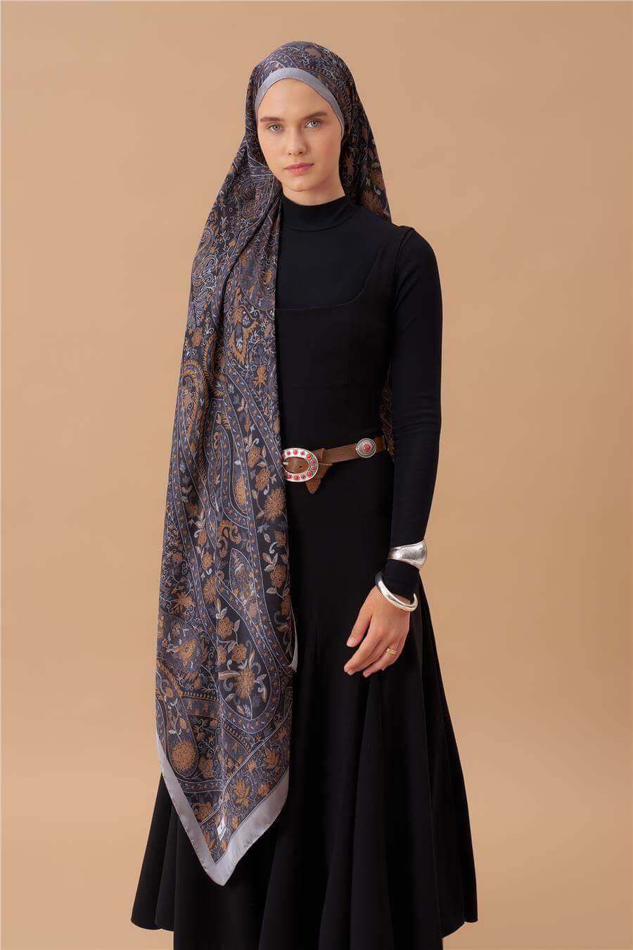 Jardin Secret Collection Hint Vual İpek Şal 5011-07