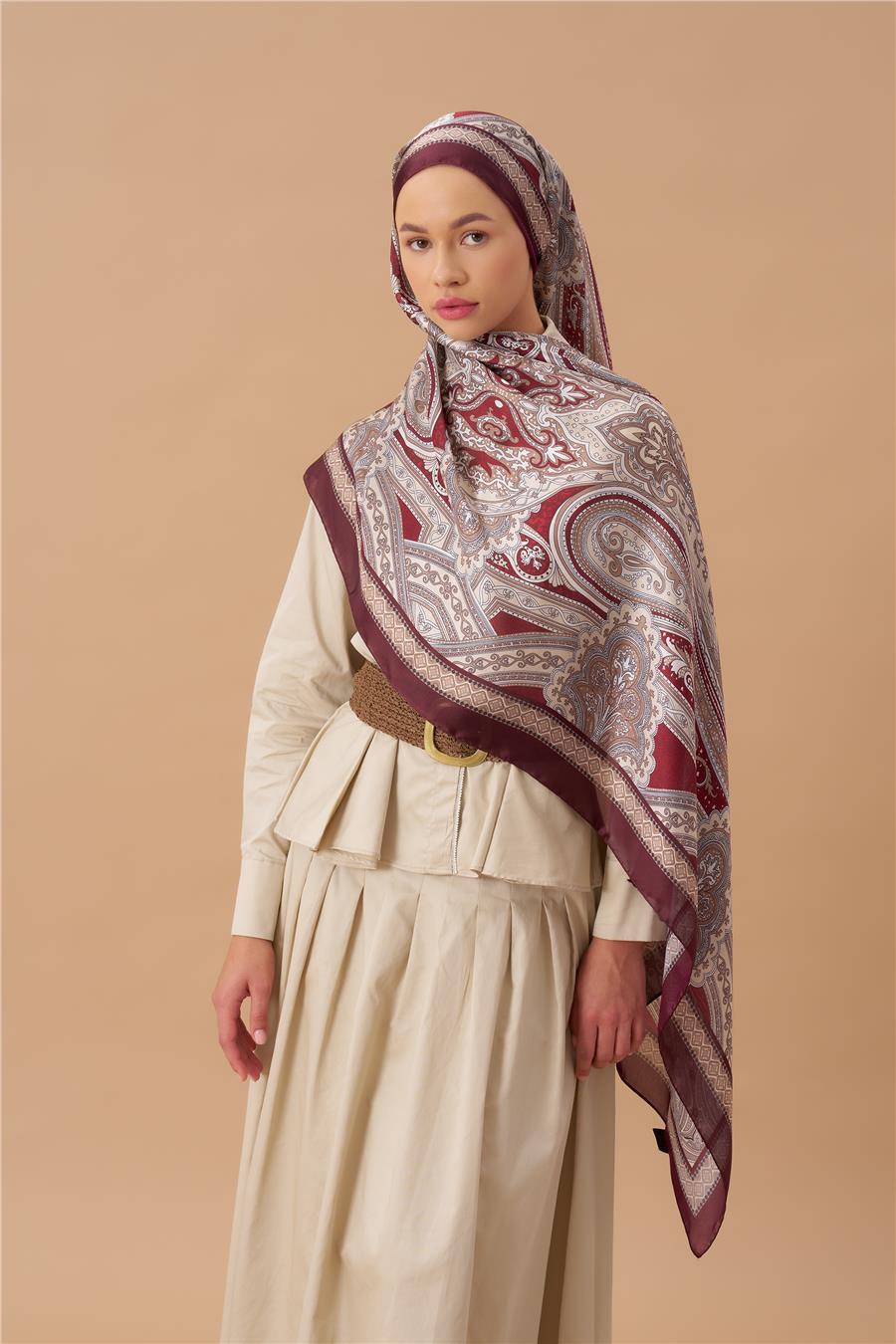 Jardin Secret Collection Hint Vual İpek Şal 5012-08