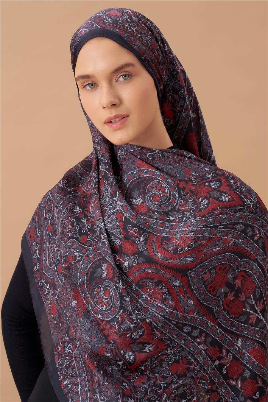 Jardin Secret Collection Hint Vual İpek Şal 5011-08