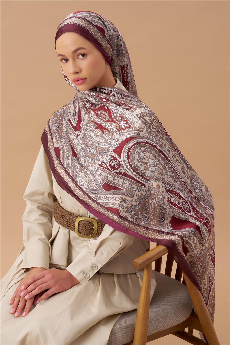 Jardin Secret Collection Hint Vual İpek Şal 5012-08