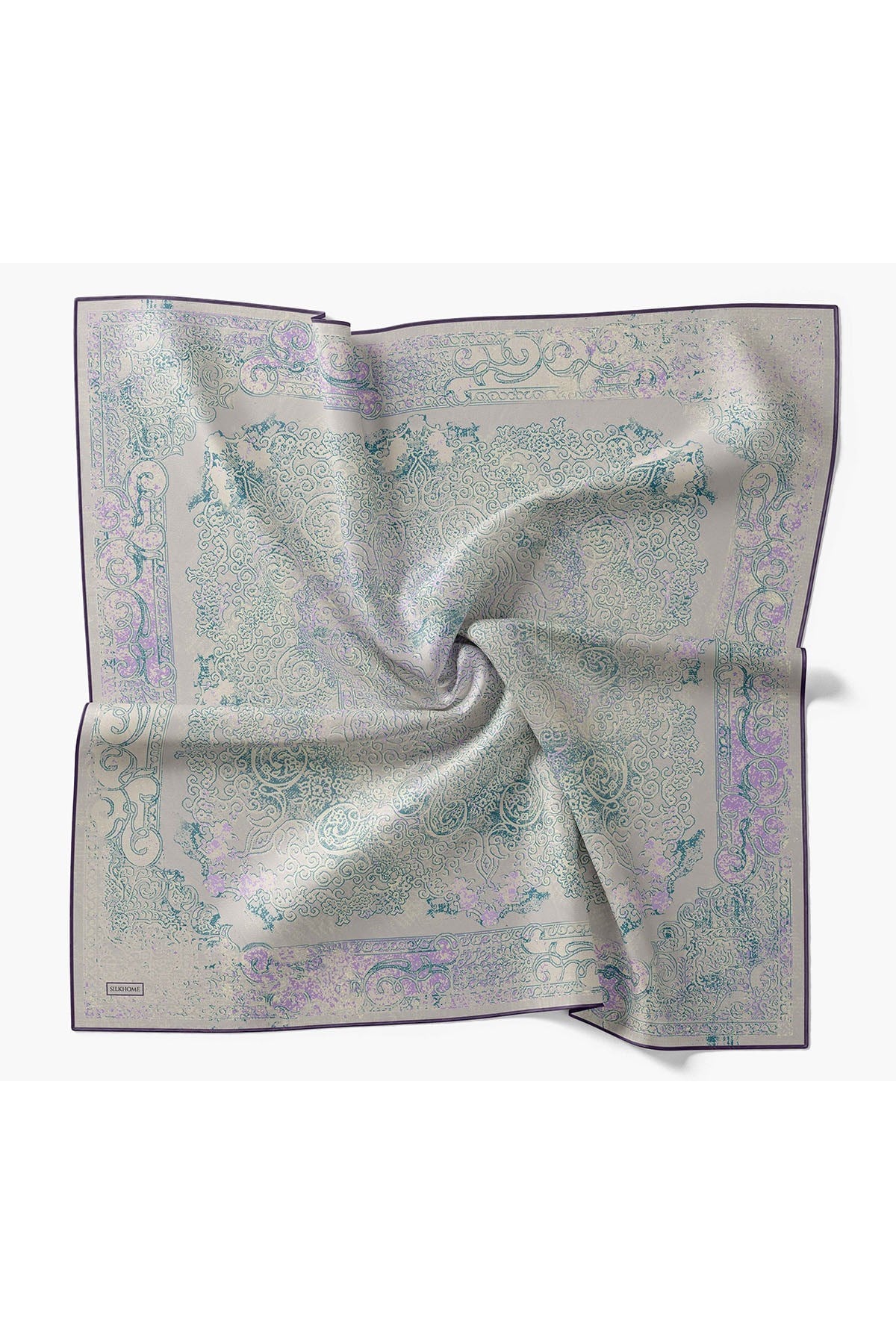 Monare Eşarp Etnik Motif Gri 90x90
