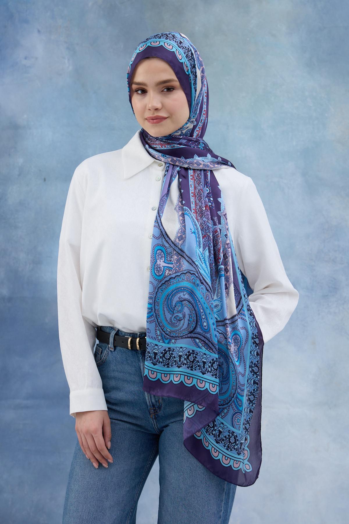 Mor Hint Vual Şal -  5006-08