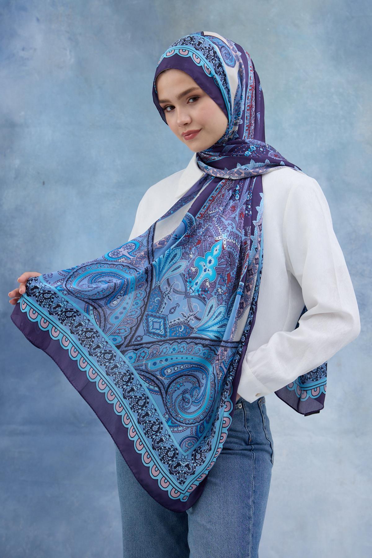 Mor Hint Vual Şal -  5006-08