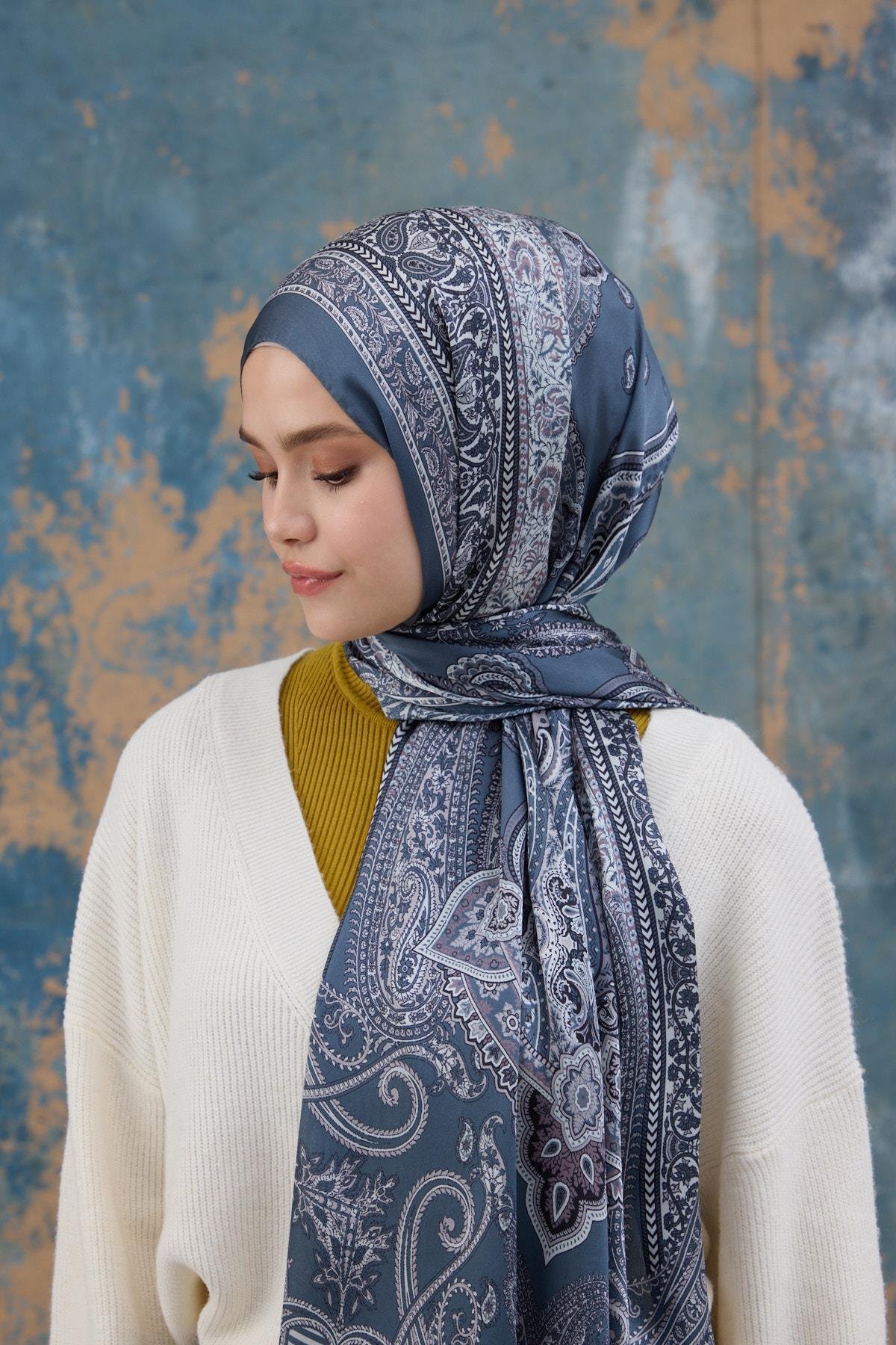 Mürdüm Hint Vual Şal -  5008-09