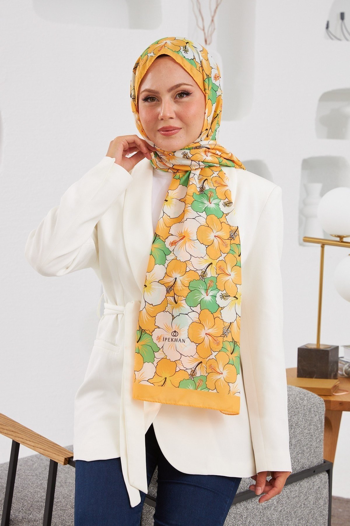 Nature Gardenya Soft Şal Turuncu 3034-01
