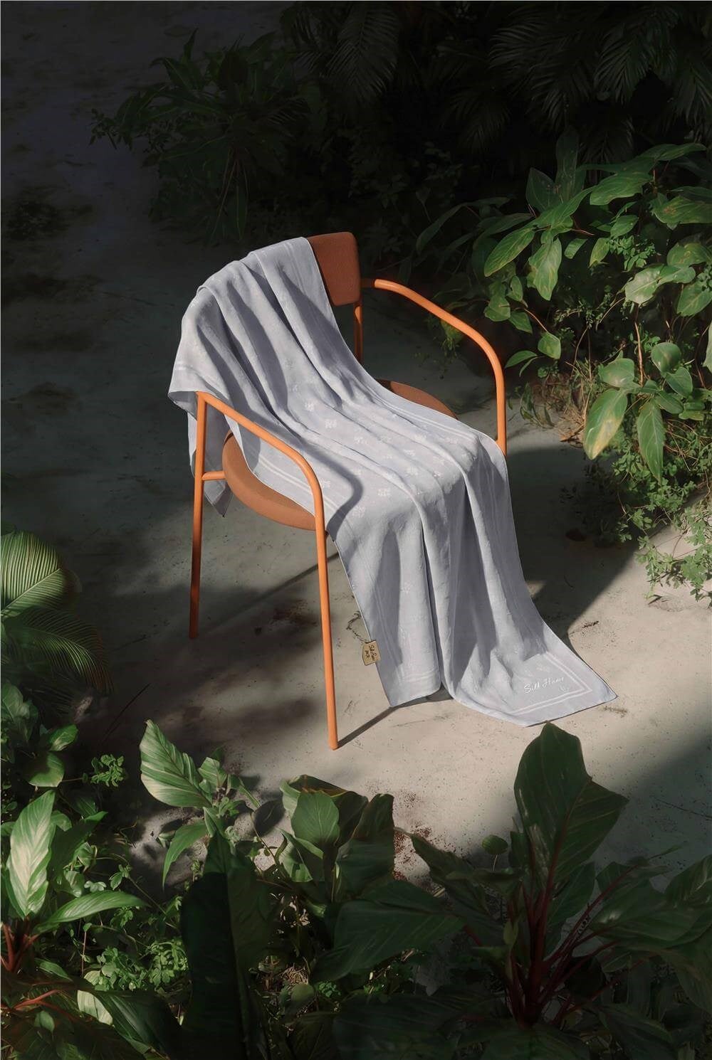 Pamuk Polyester Liva Şal Gümüş Nefes Alan Dokulu 90X200