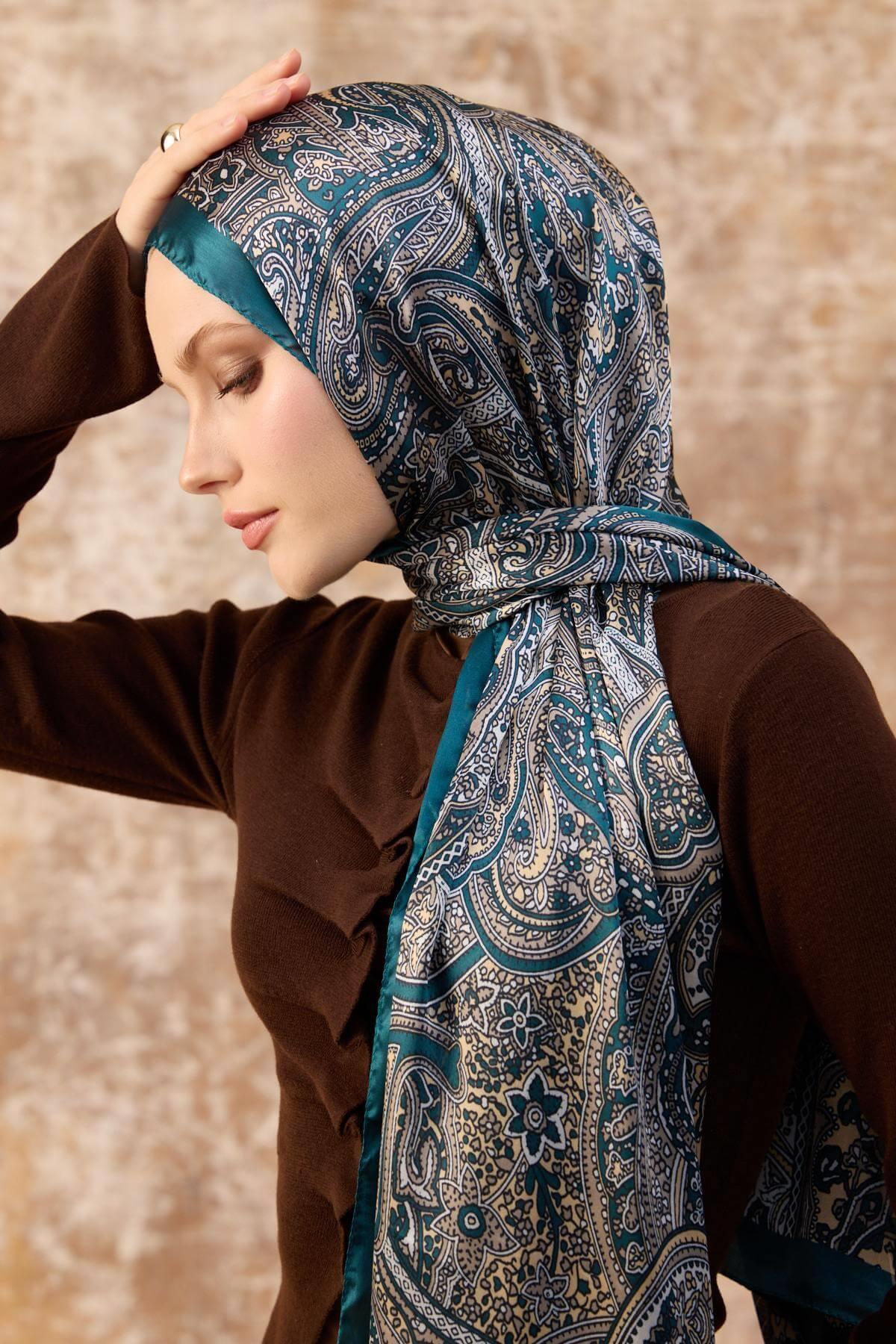 Petrol Hint Vual Şal -  5003-05