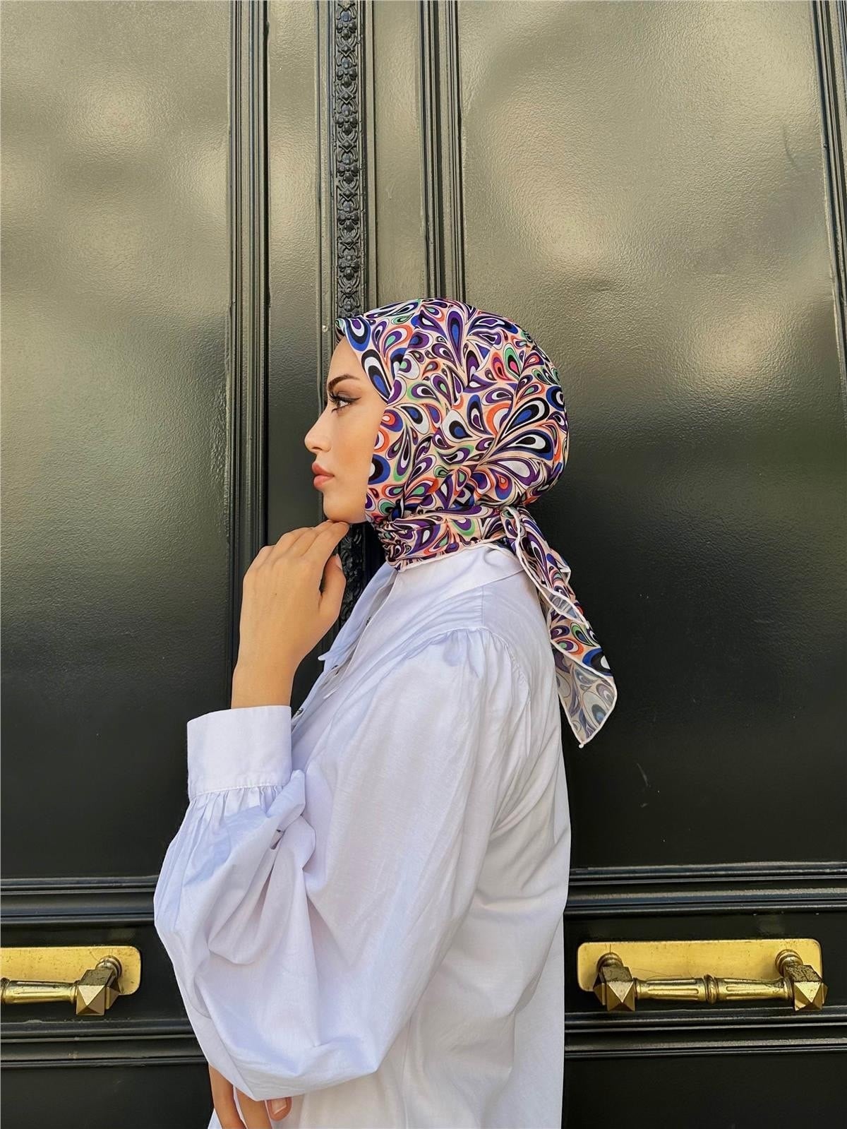 Relax Ebruli Soft Eşarp Krem 1147-10