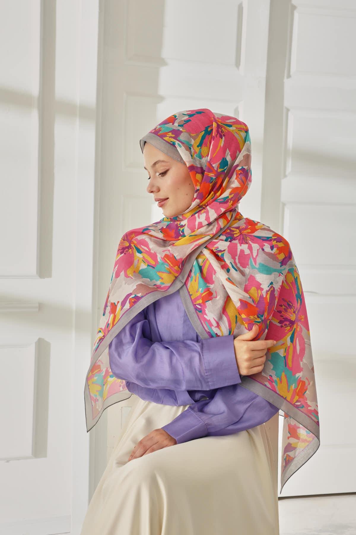 Silk Home Desenli Soft Şal 70023-01