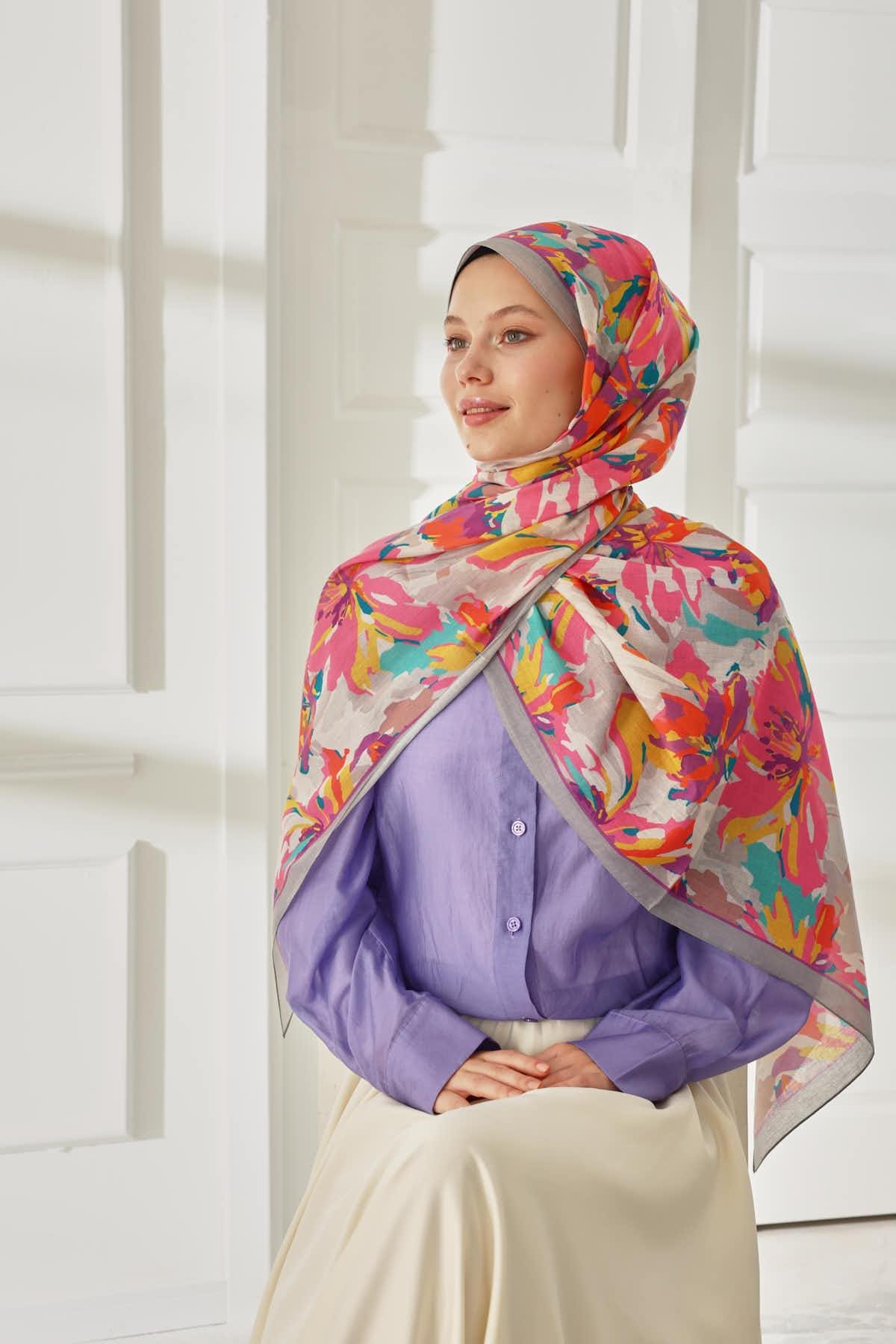 Silk Home Desenli Soft Şal 70023-01