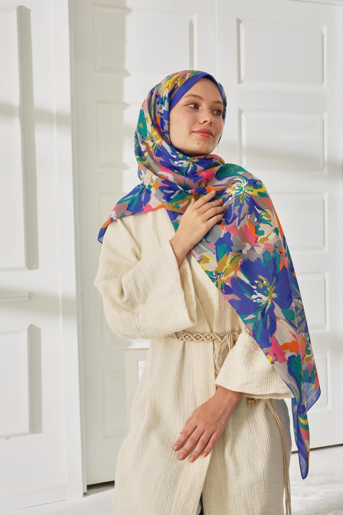 Silk Home Desenli Soft Şal 70023-05