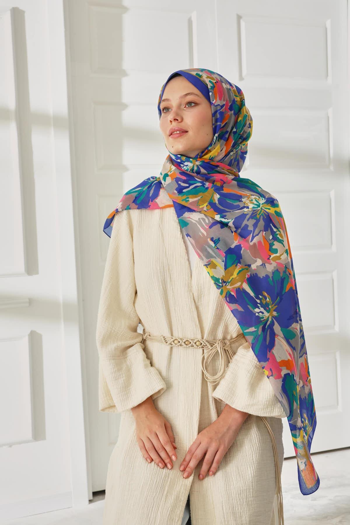 Silk Home Desenli Soft Şal 70023-05