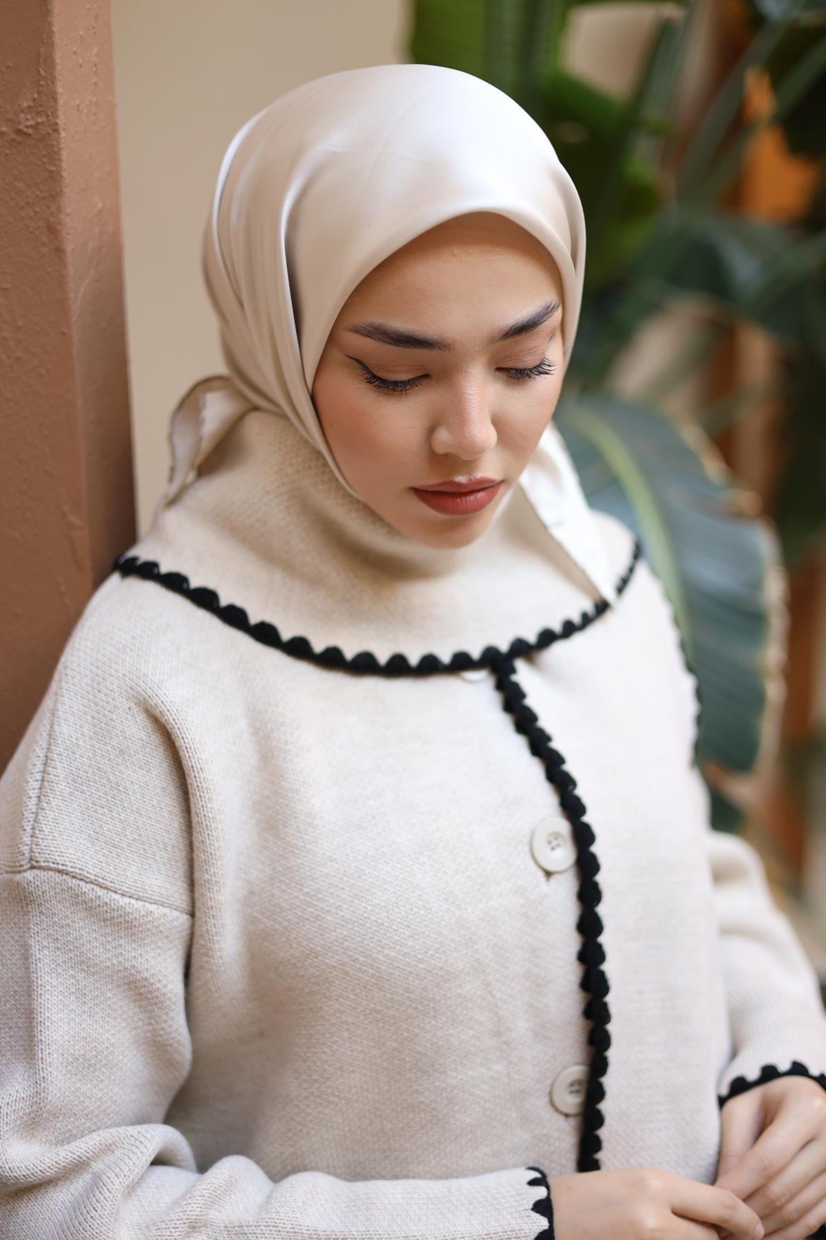 Silk Home Düz Micro Saten Eşarp 28013-11