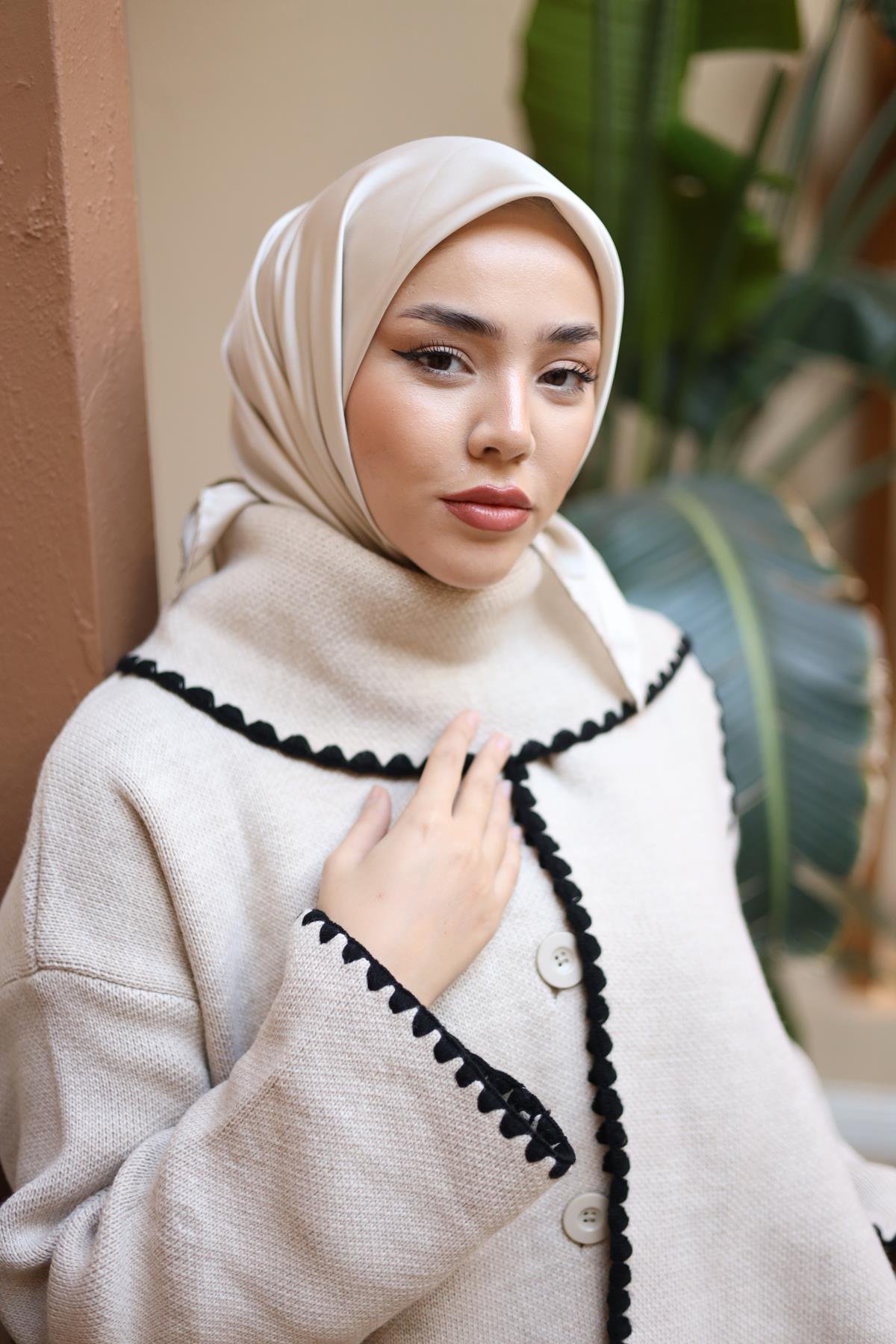 Silk Home Düz Micro Saten Eşarp 28013-11