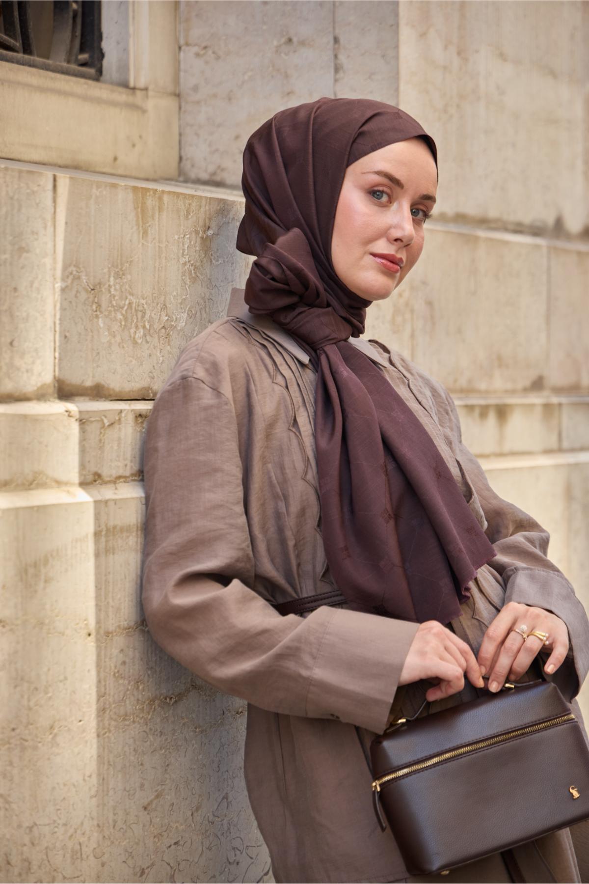 Silk Home Monogram Pamuk İpek Şal 461001-20