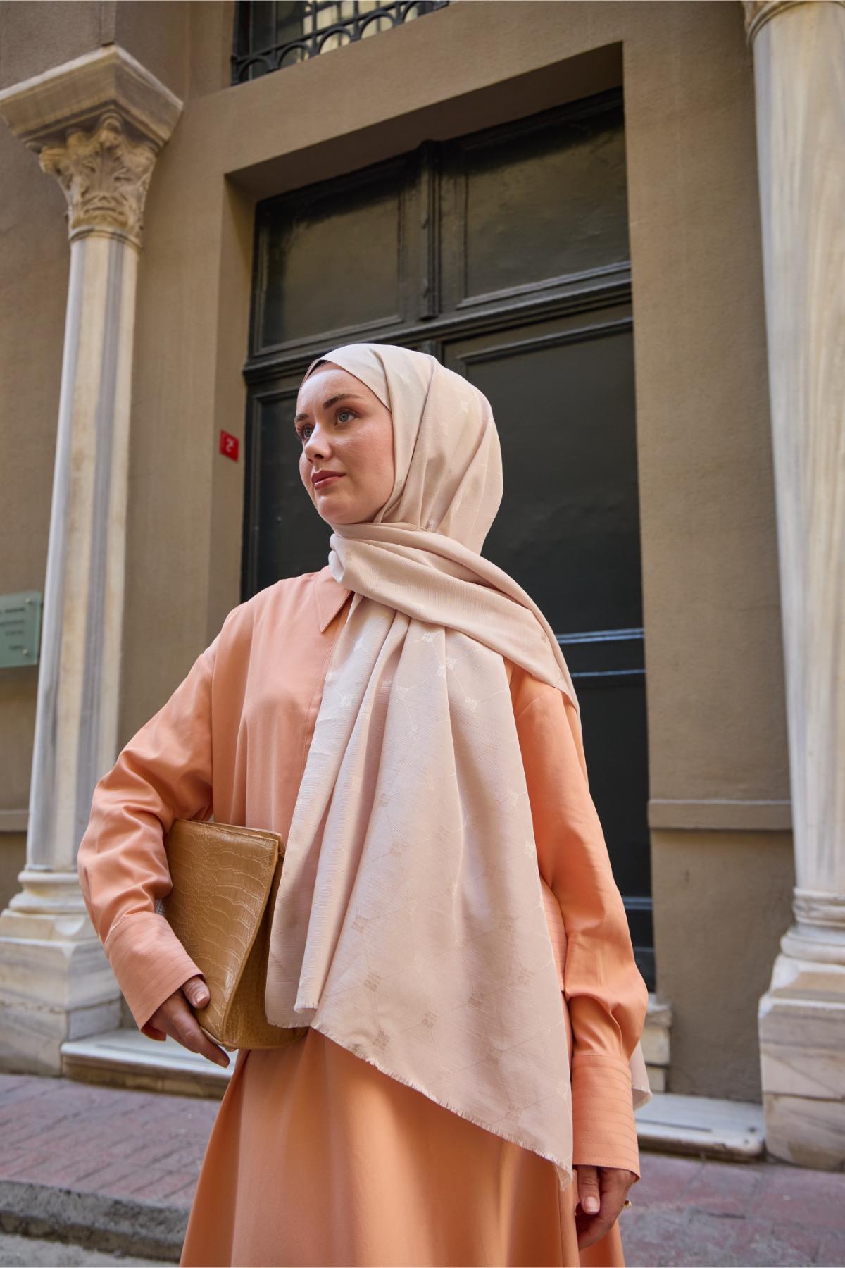 Silk Home Monogram Pamuk İpek Şal 461001-15