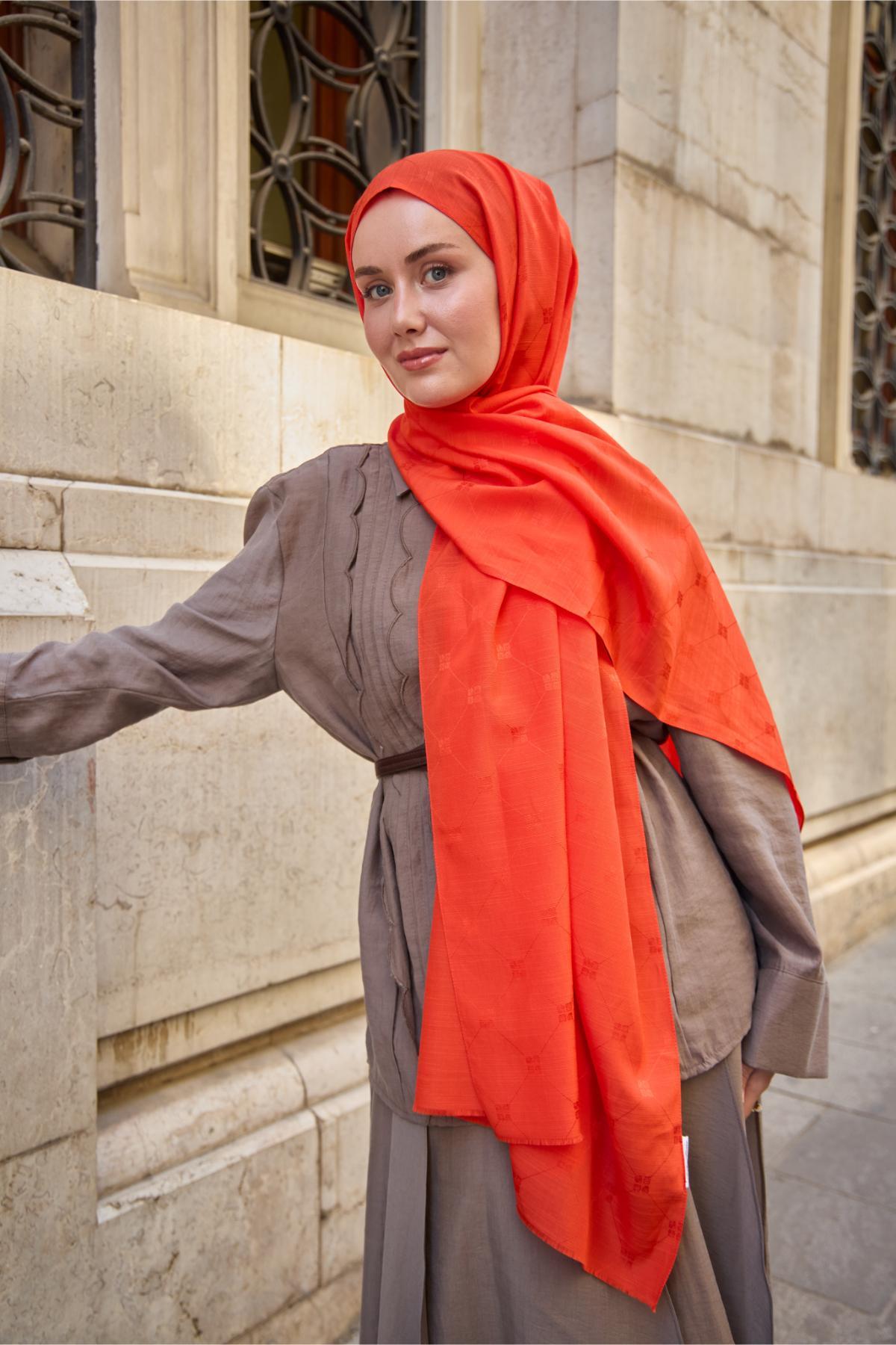 Silk Home Monogram Pamuk İpek Şal 461001-11