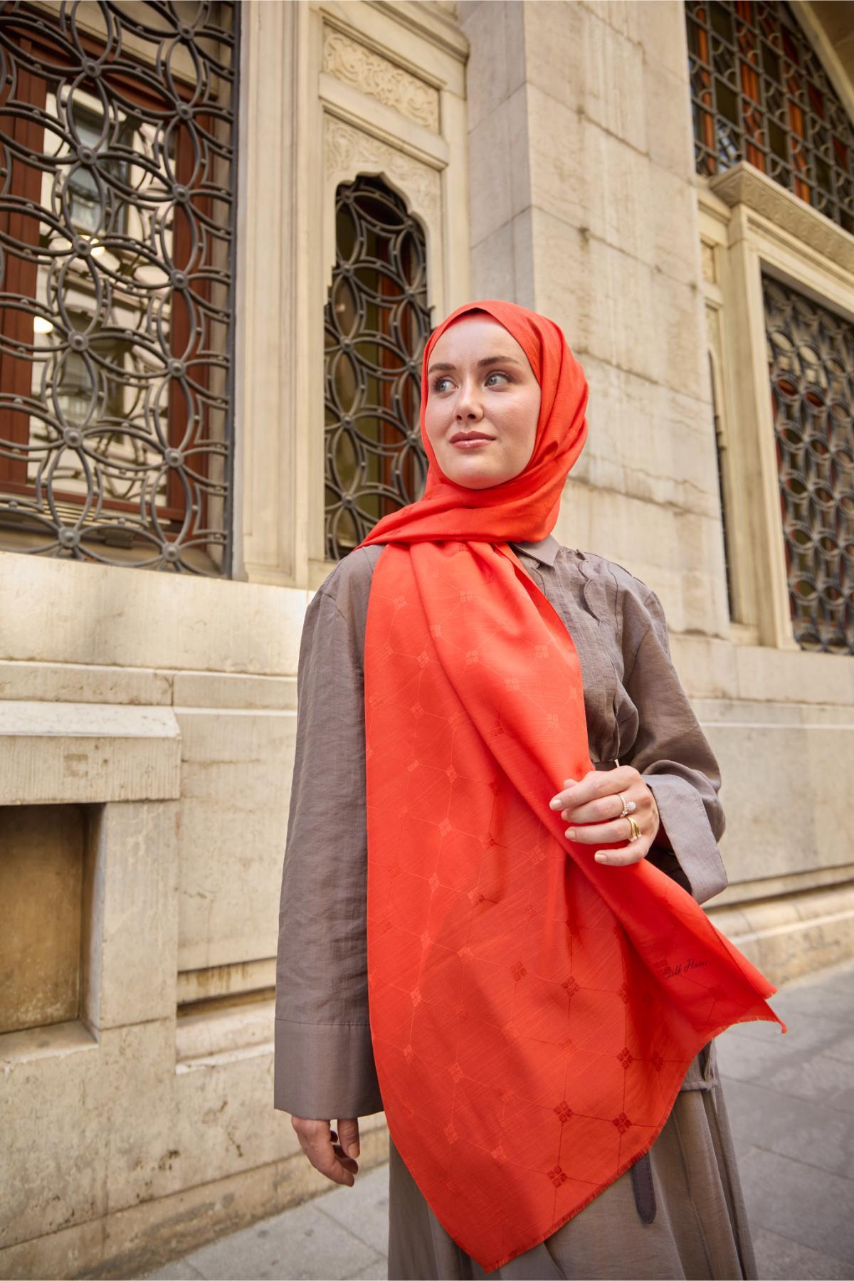 Silk Home Monogram Pamuk İpek Şal 461001-11