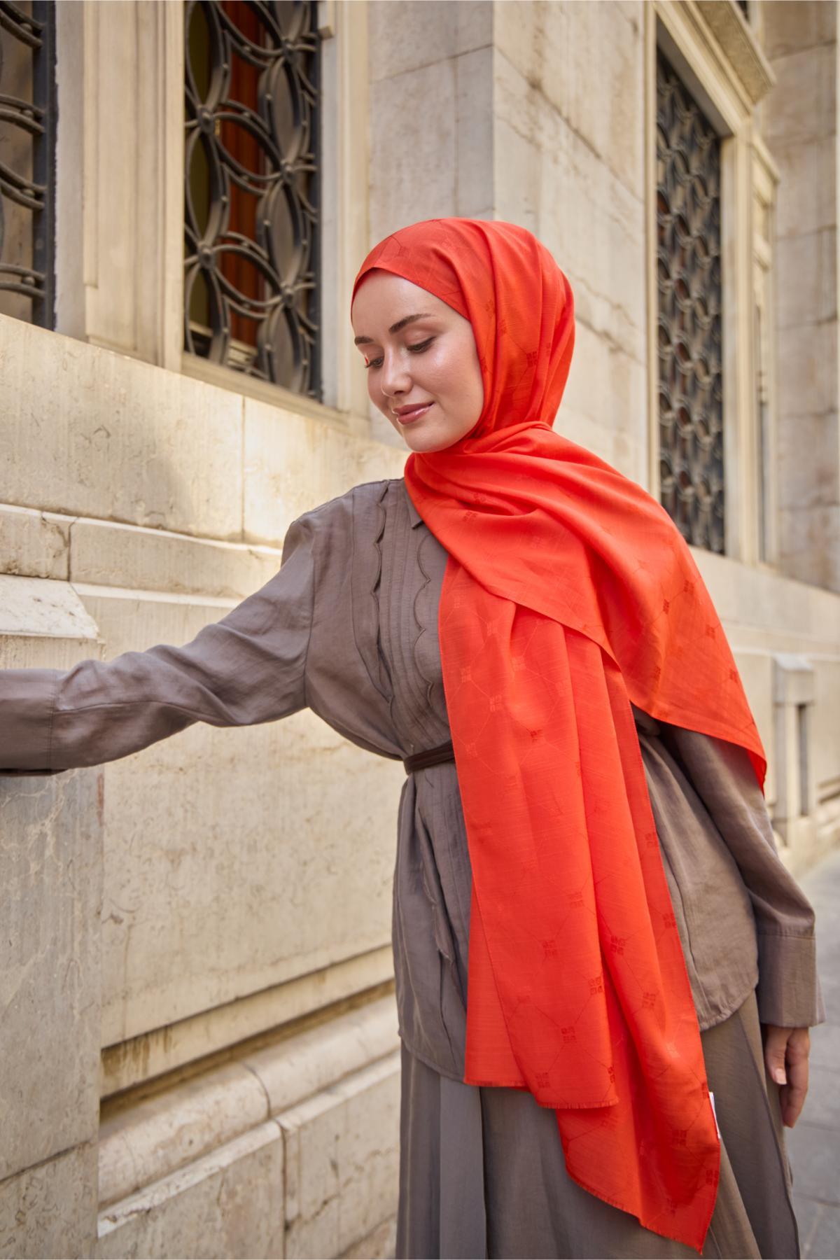 Silk Home Monogram Pamuk İpek Şal 461001-11