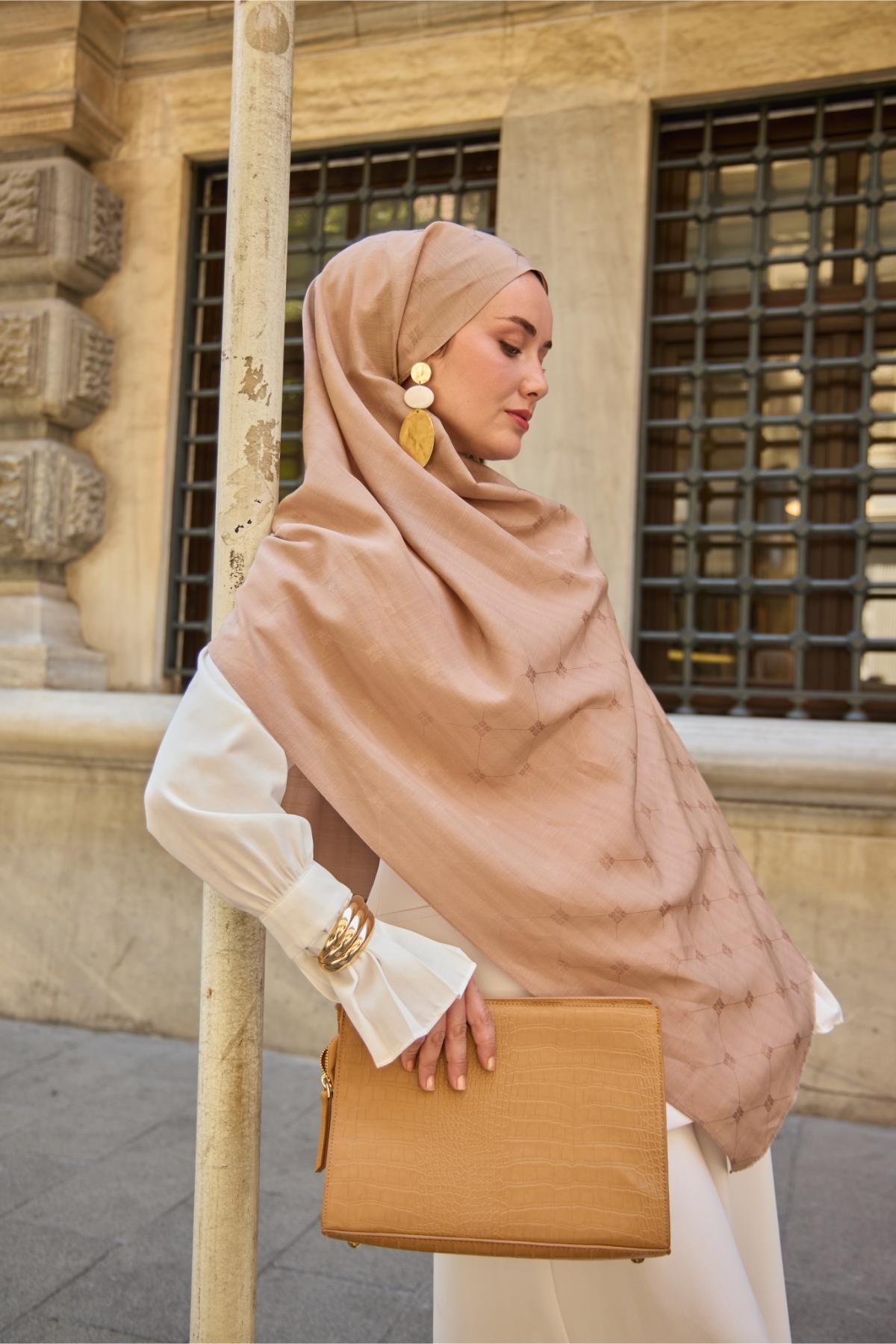 Silk Home Monogram Pamuk İpek Şal 461001-05