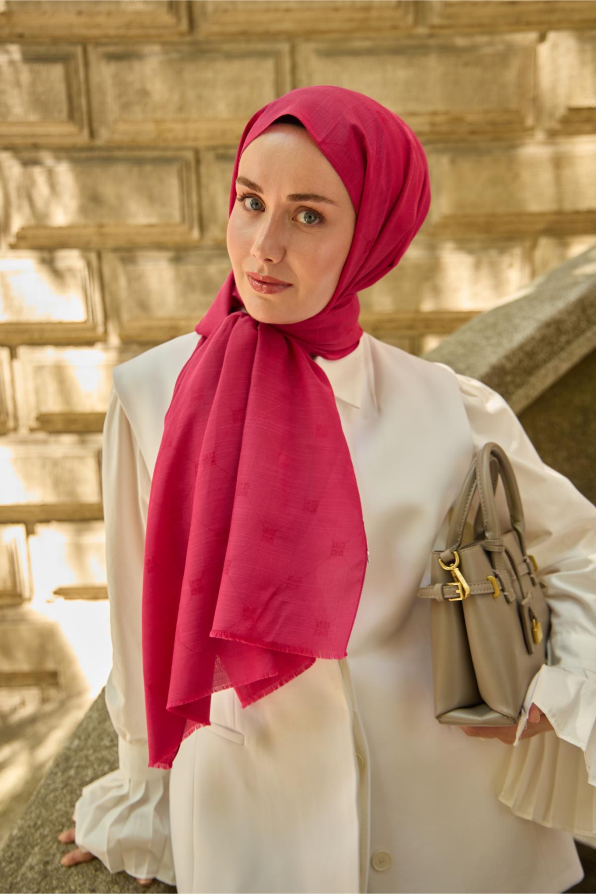 Silk Home Monogram Pamuk İpek Şal 461001-03