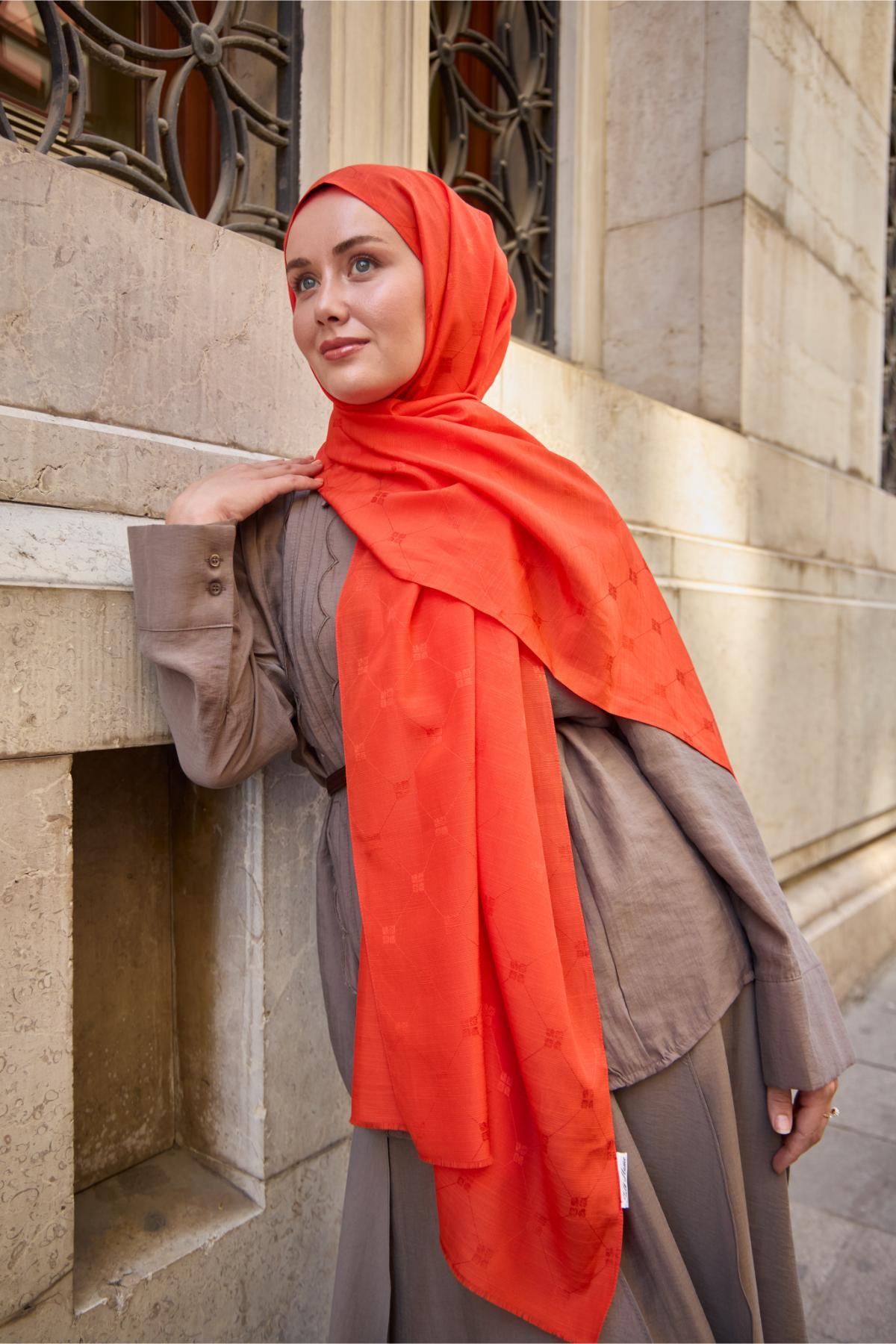 Silk Home Monogram Pamuk İpek Şal 461001-11