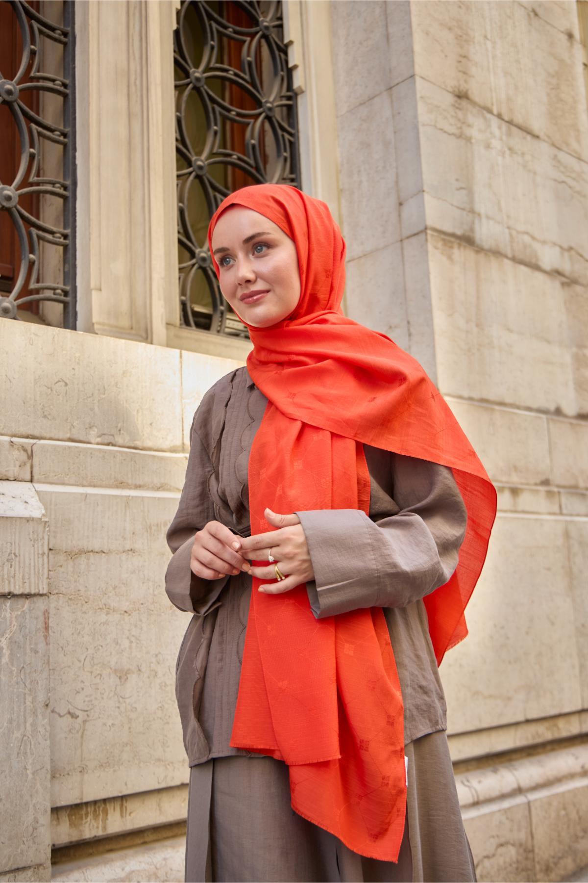 Silk Home Monogram Pamuk İpek Şal 461001-11