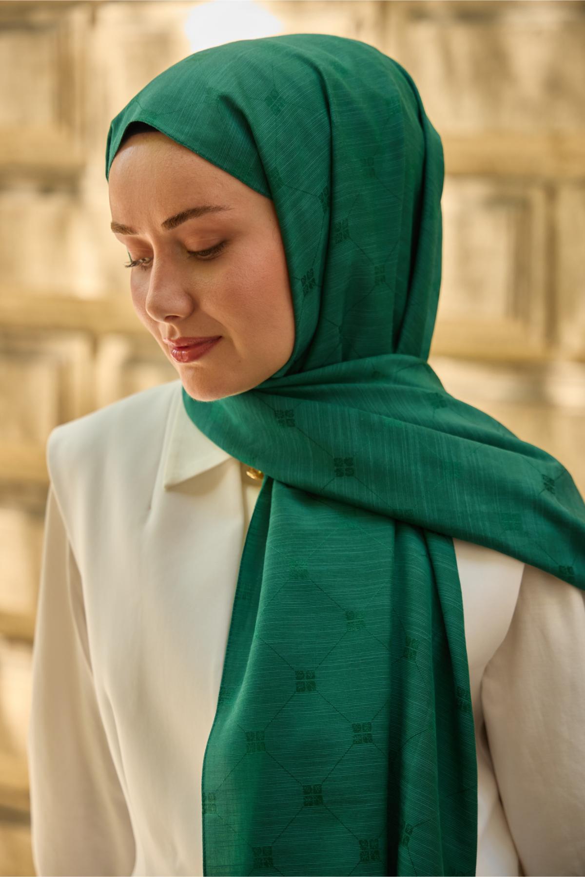 Silk Home Monogram Pamuk İpek Şal 461001-02