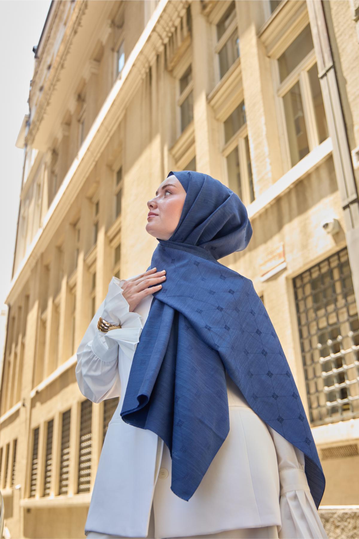 Silk Home Monogram Pamuk İpek Şal 461001-08