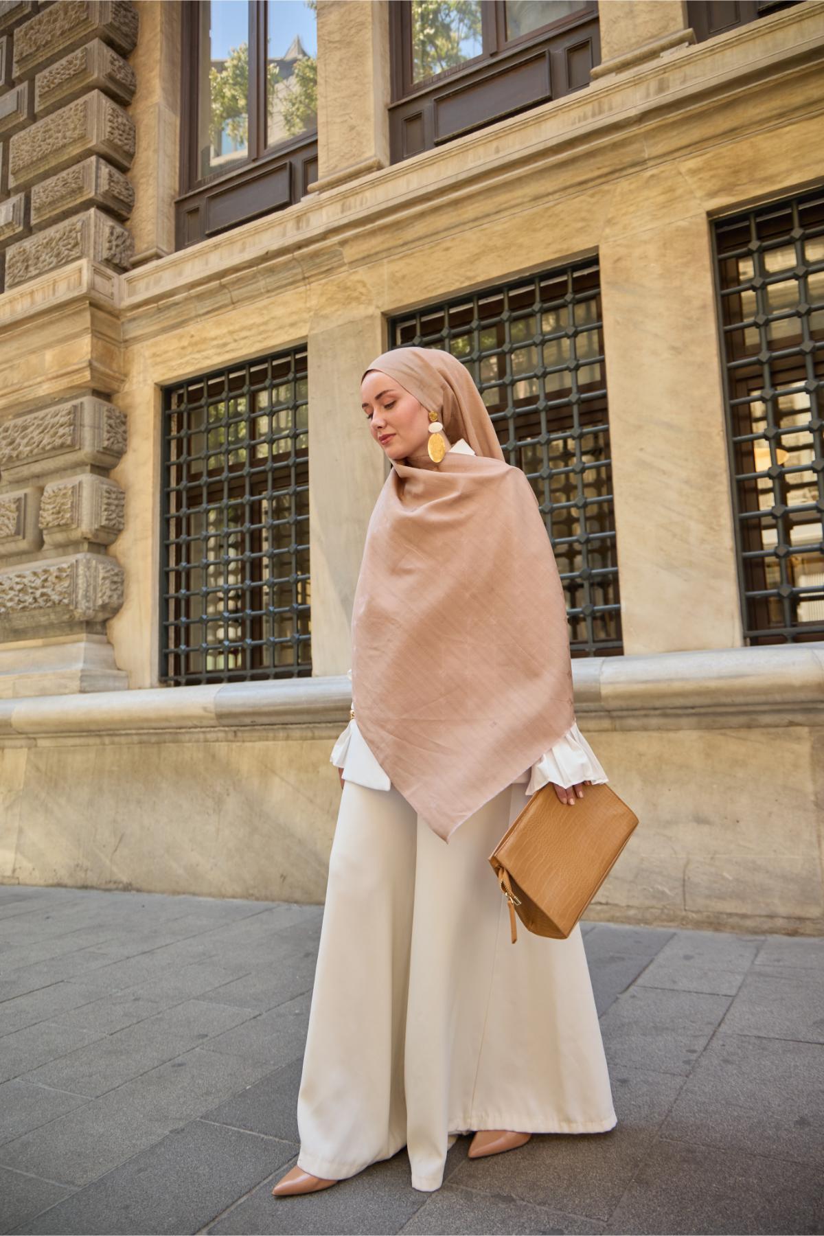 Silk Home Monogram Pamuk İpek Şal 461001-05