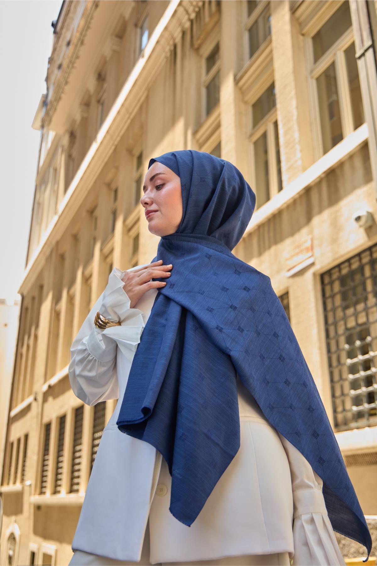 Silk Home Monogram Pamuk İpek Şal 461001-08