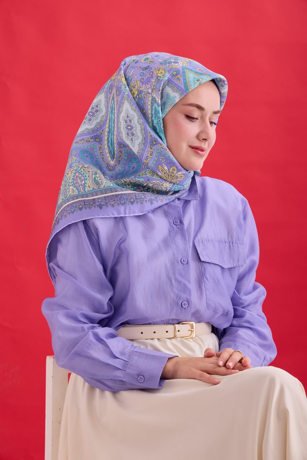 Silk Home Twill İpek Eşarp 11476-08