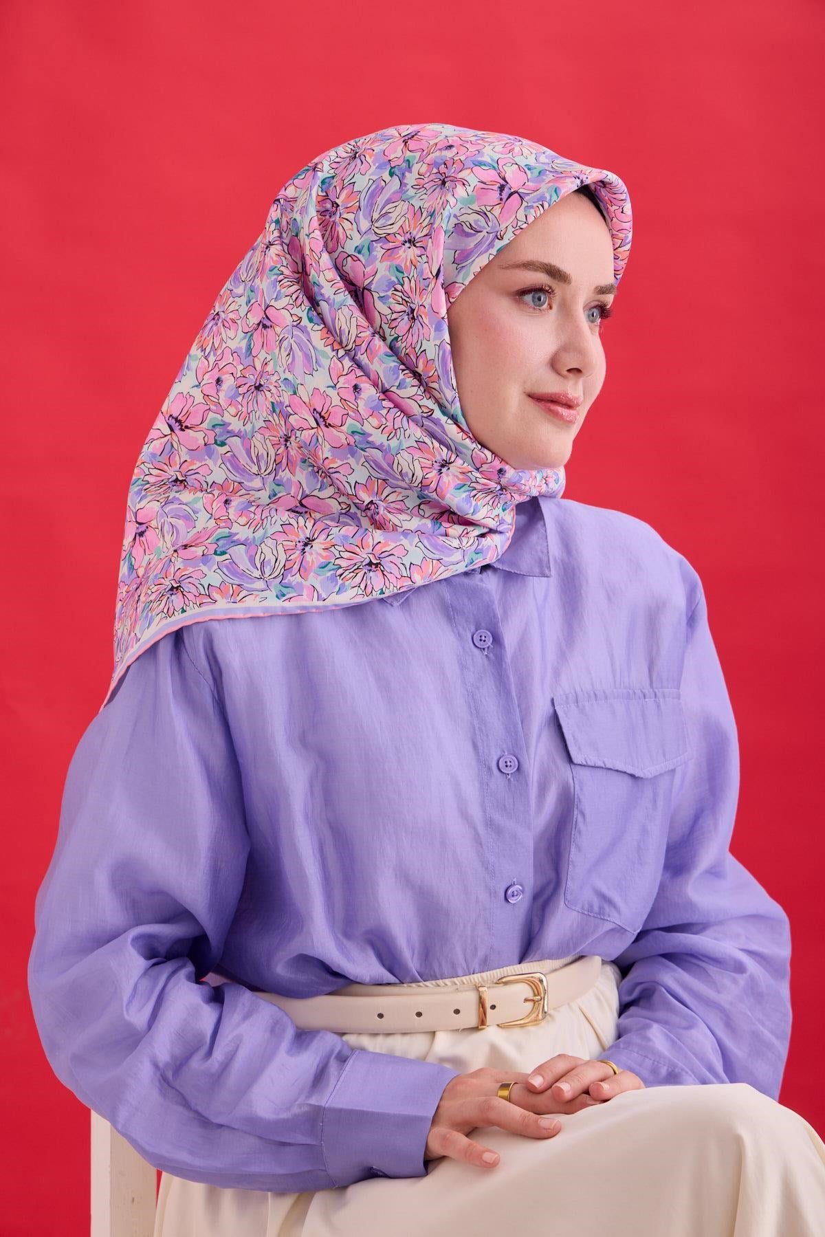 Silk Home Twill İpek Eşarp 11477-40