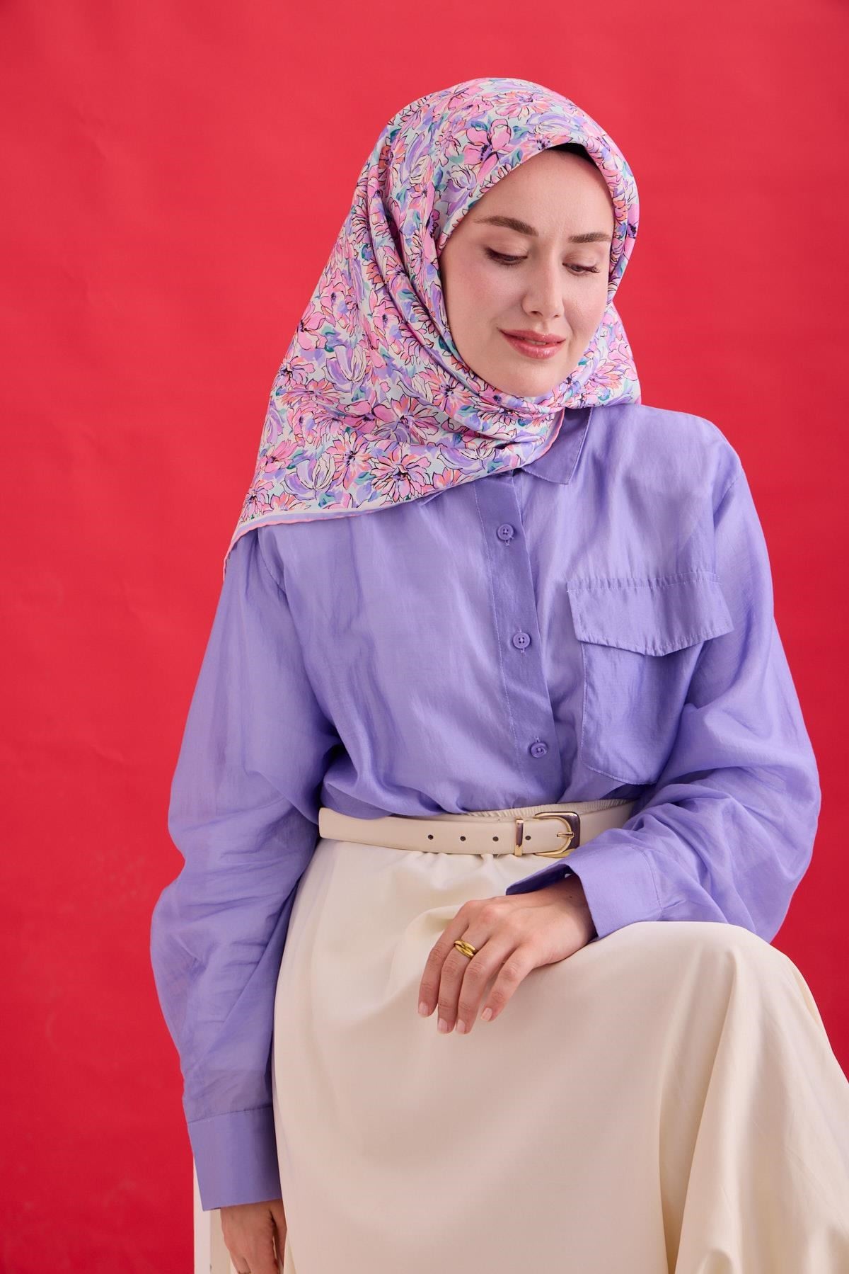 Silk Home Twill İpek Eşarp 11477-40