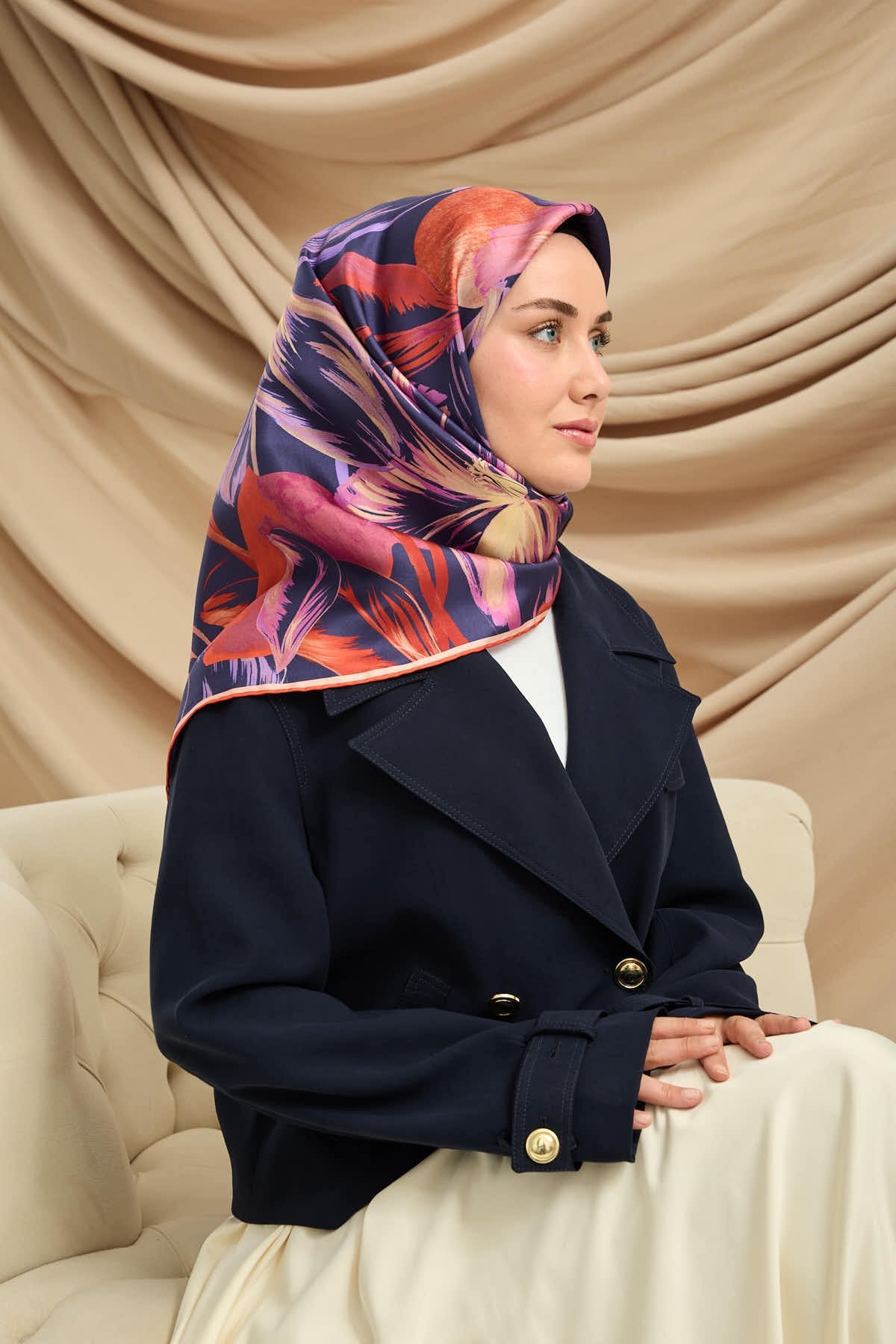 Silk Home Twill İpek Eşarp 11480-64