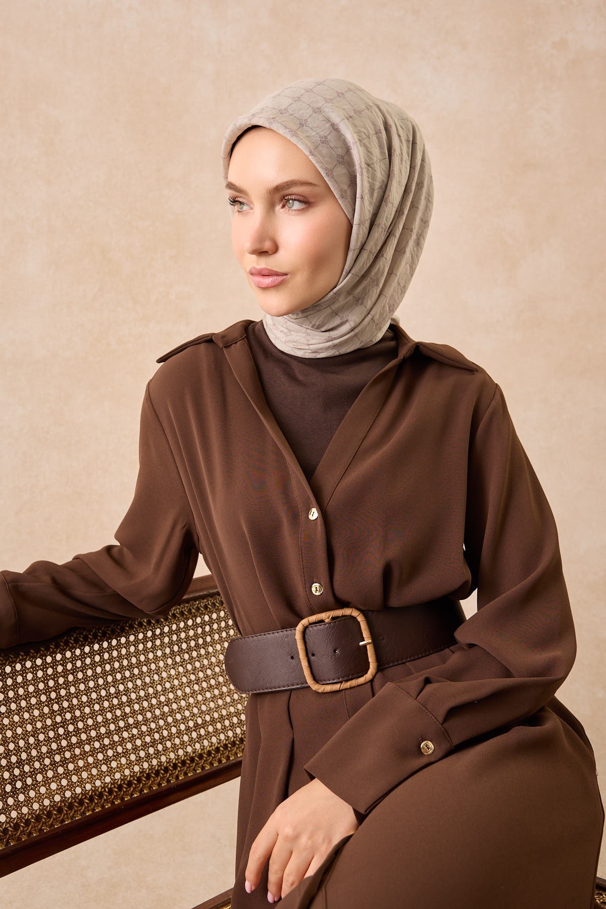 Silkhome Olinda Eşarp Açık Vizon
