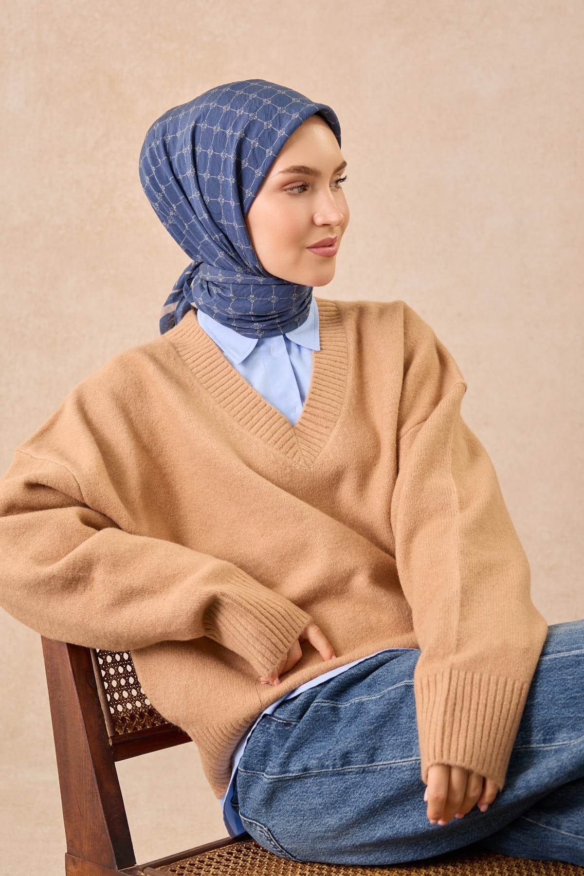Silkhome Olinda Eşarp İndigo