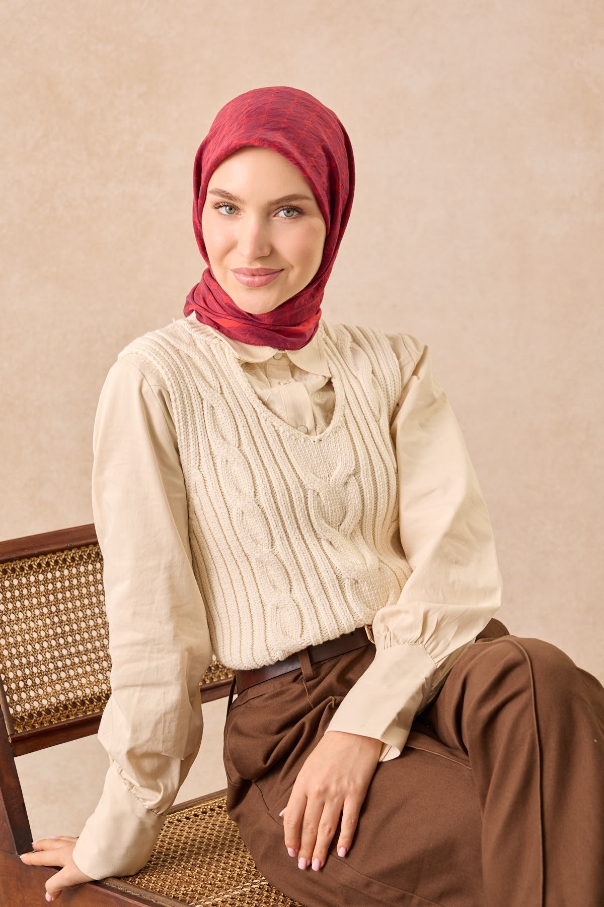 Silkhome Olinda Eşarp Vişne Çürüğü