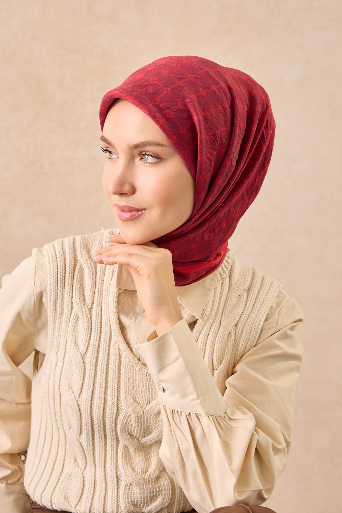 Silkhome Olinda Eşarp Vişne Çürüğü