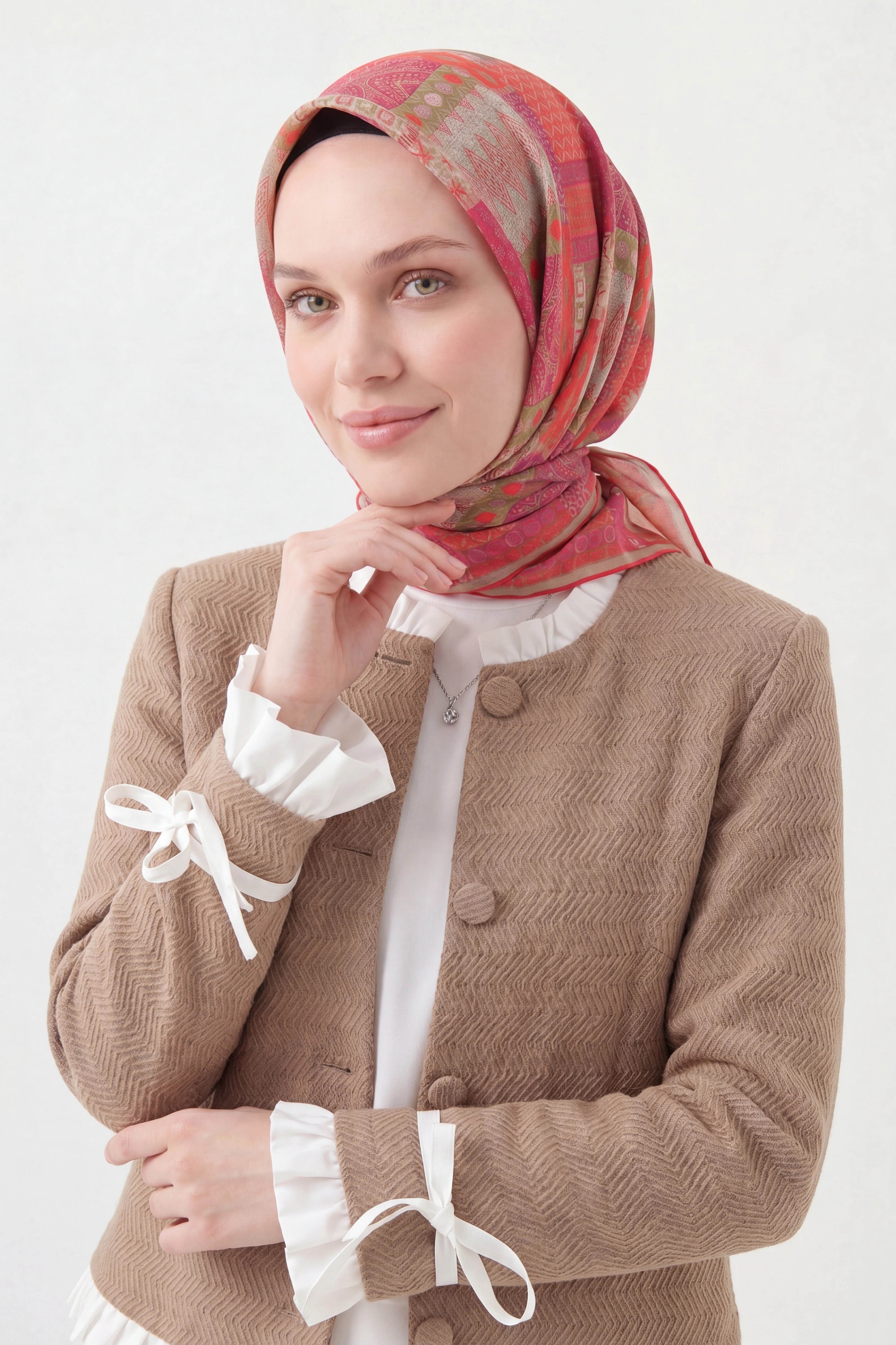 Soft Eşarp Authentic Fuşya