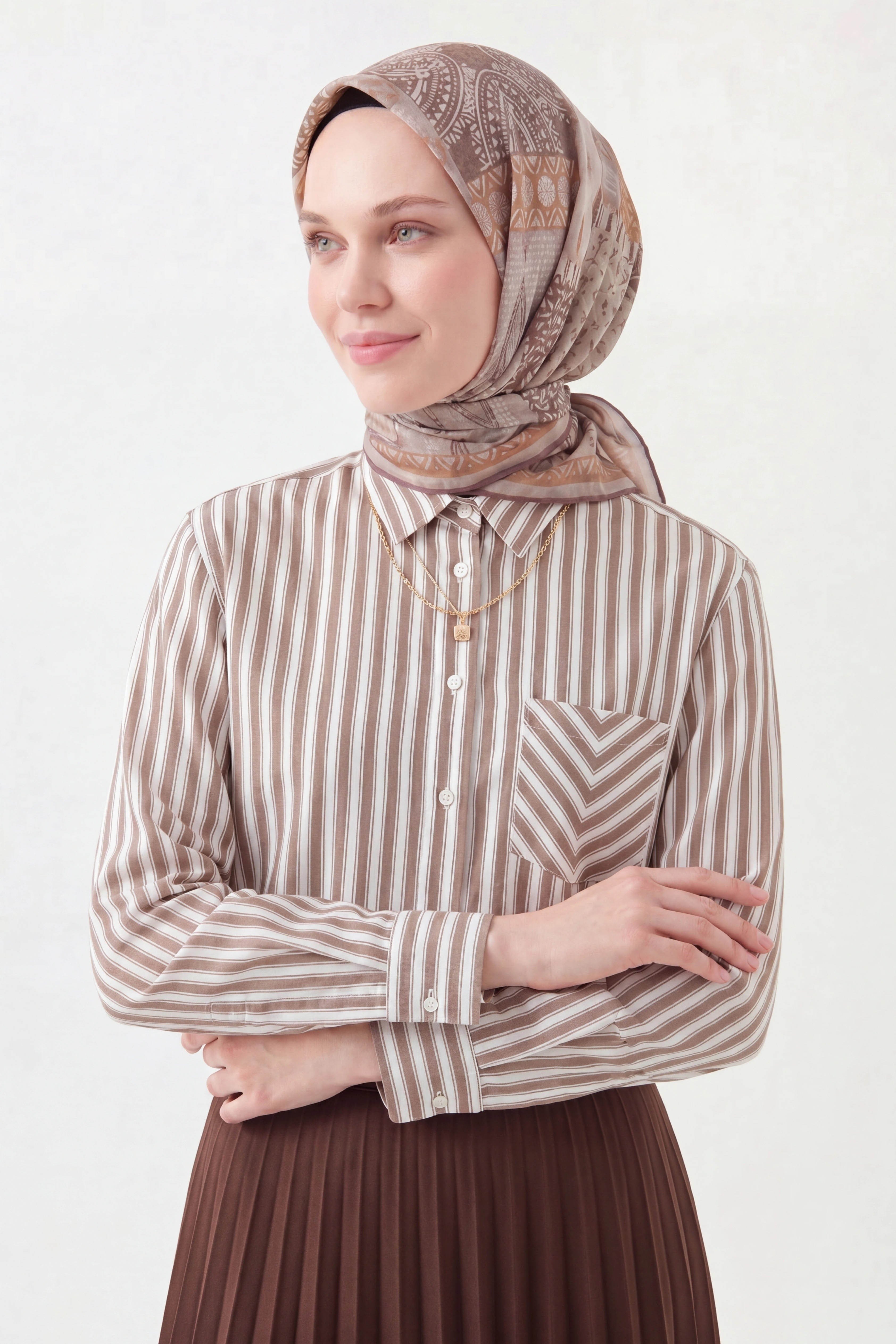 Soft Eşarp Authentic Gül Kurusu