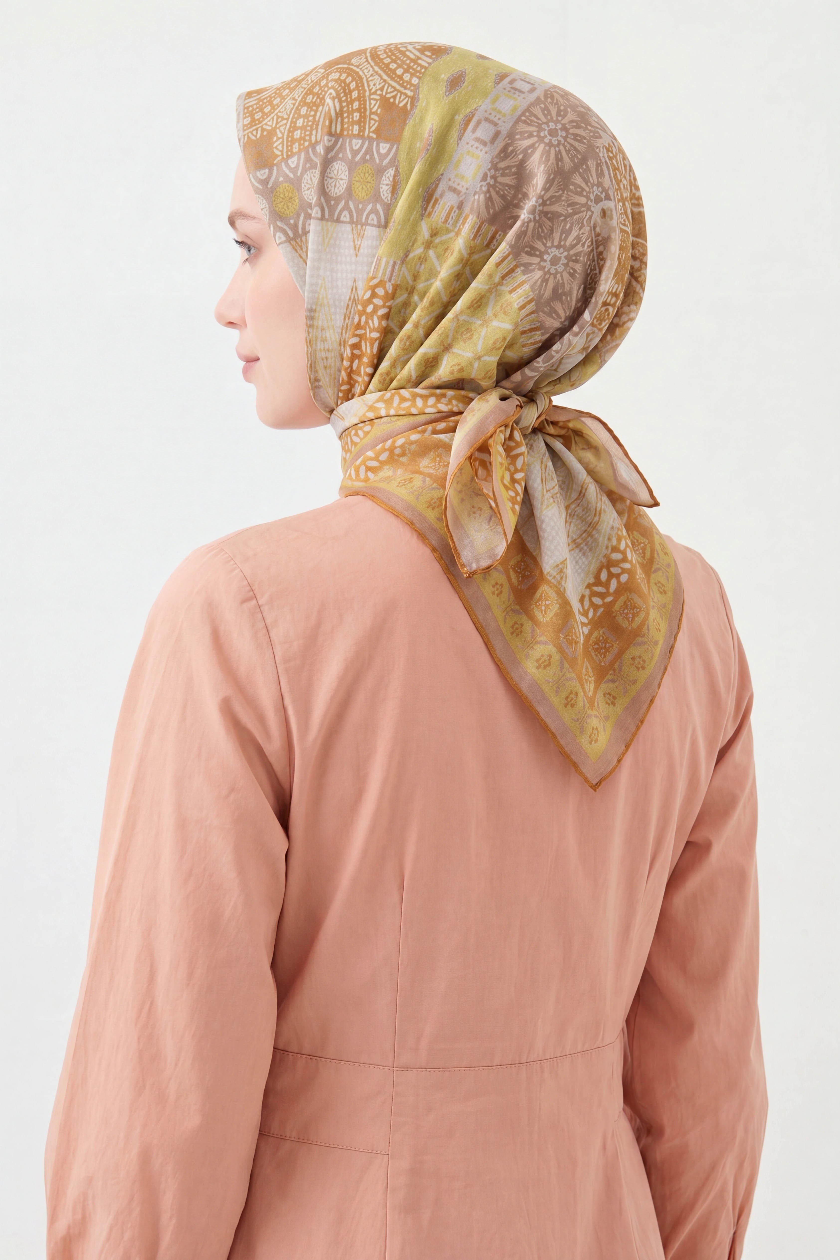 Soft Eşarp Authentic Taba