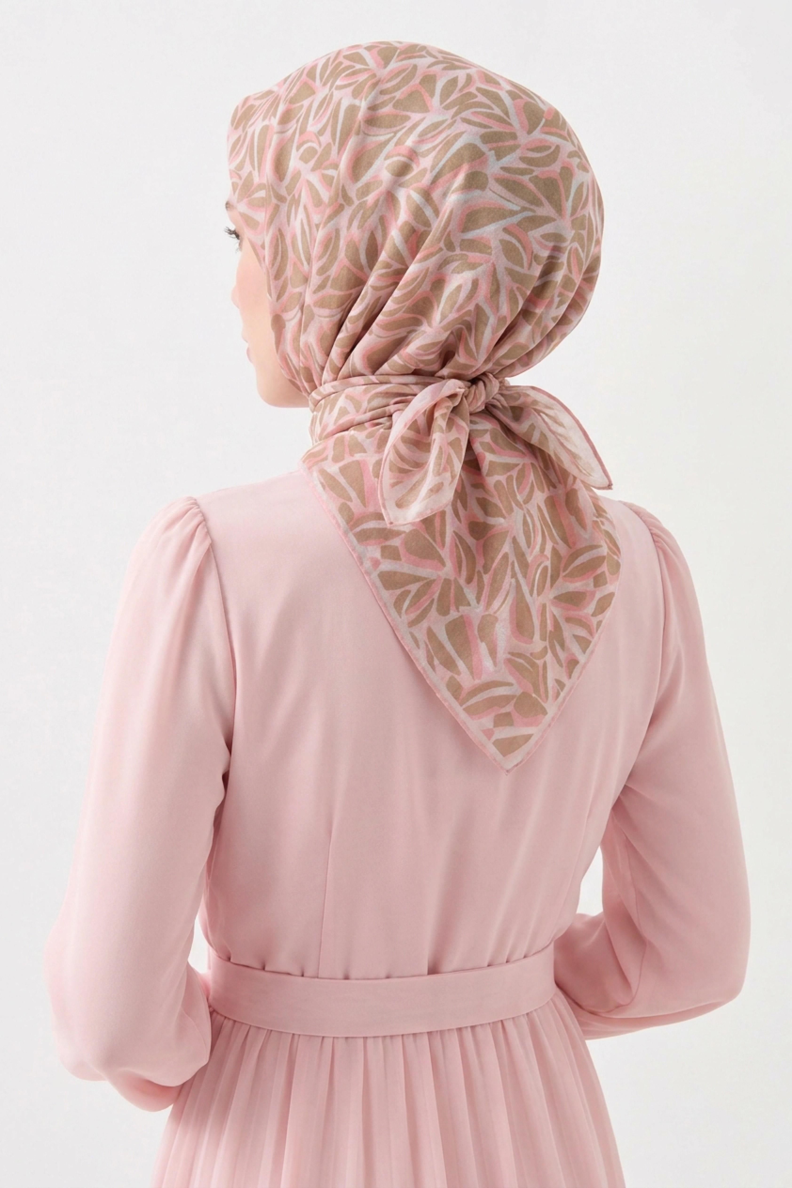 Soft Eşarp Çakıl Taşı Pembe