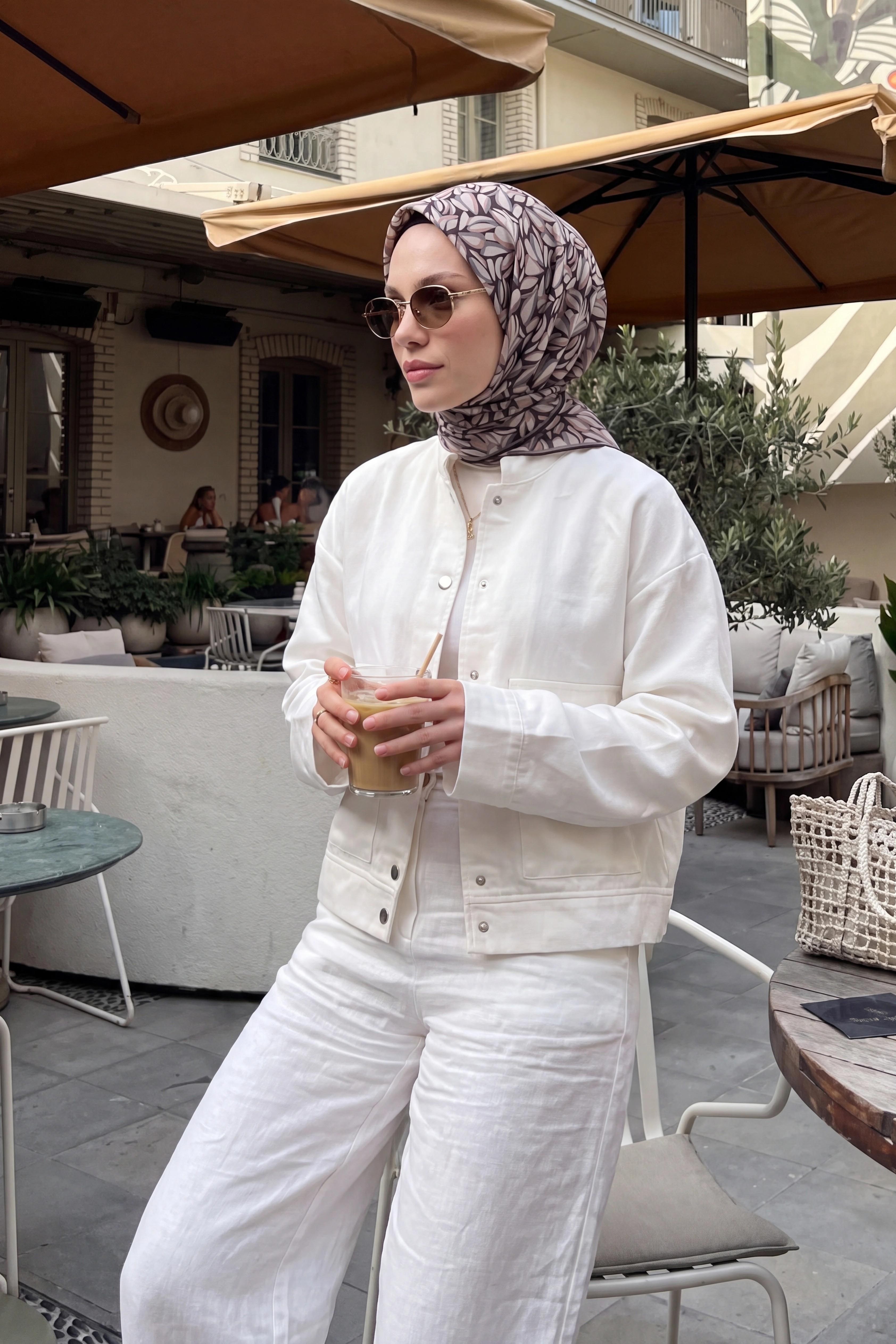 Soft Eşarp Çakıl Taşı Siyah