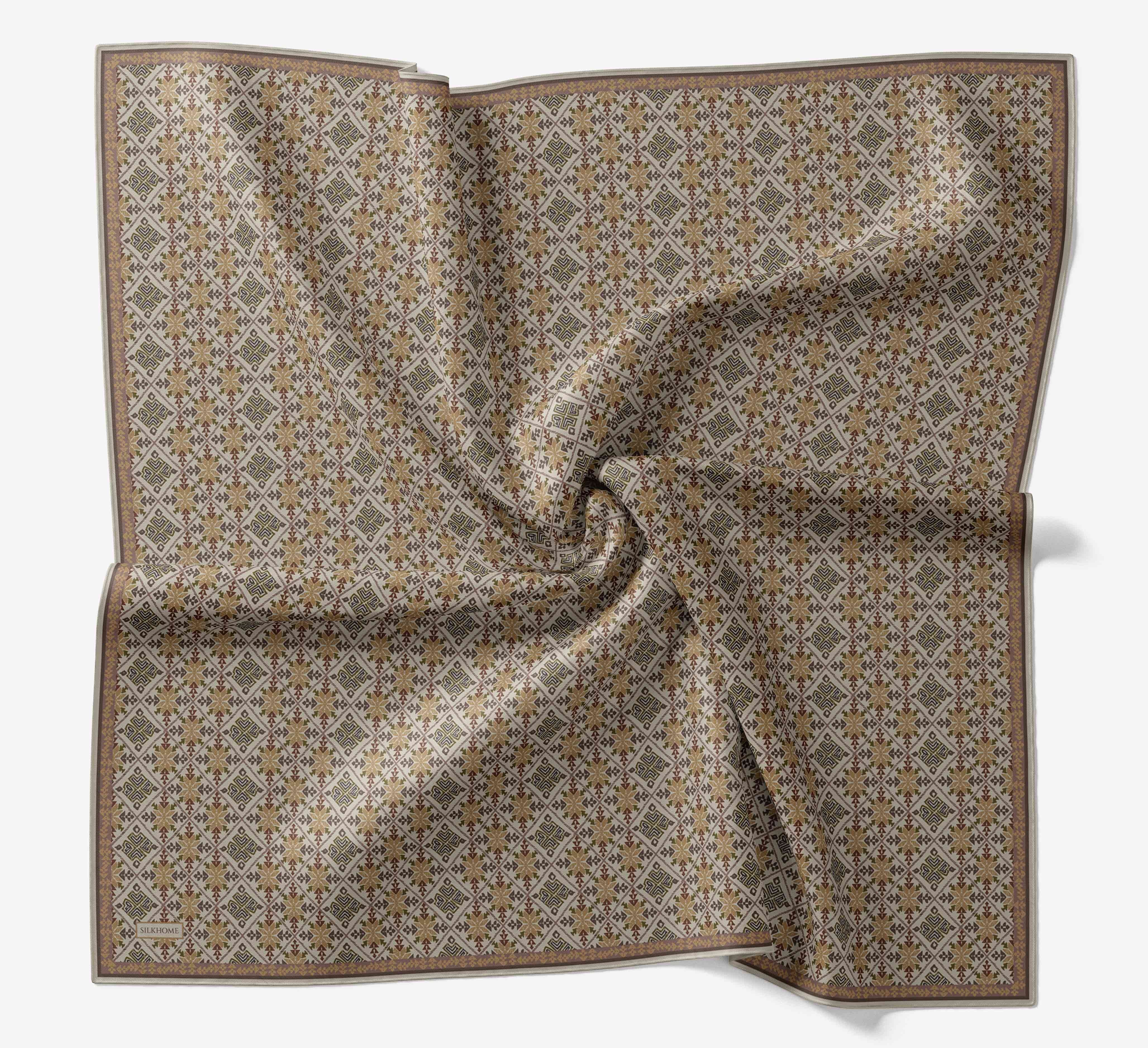 Soft Eşarp Minimal Motif Gri