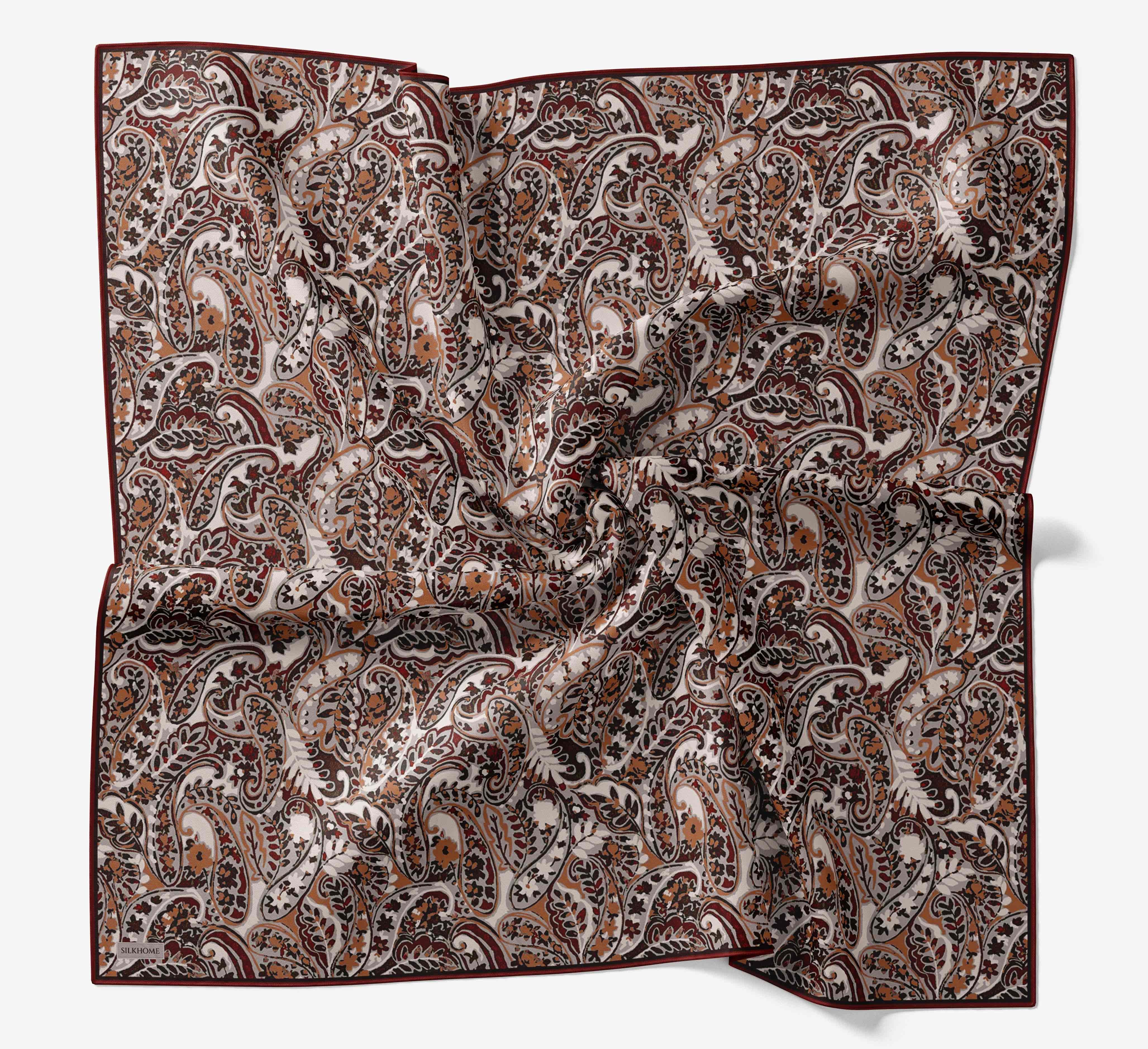 Soft Eşarp Perla Bordo 90x90