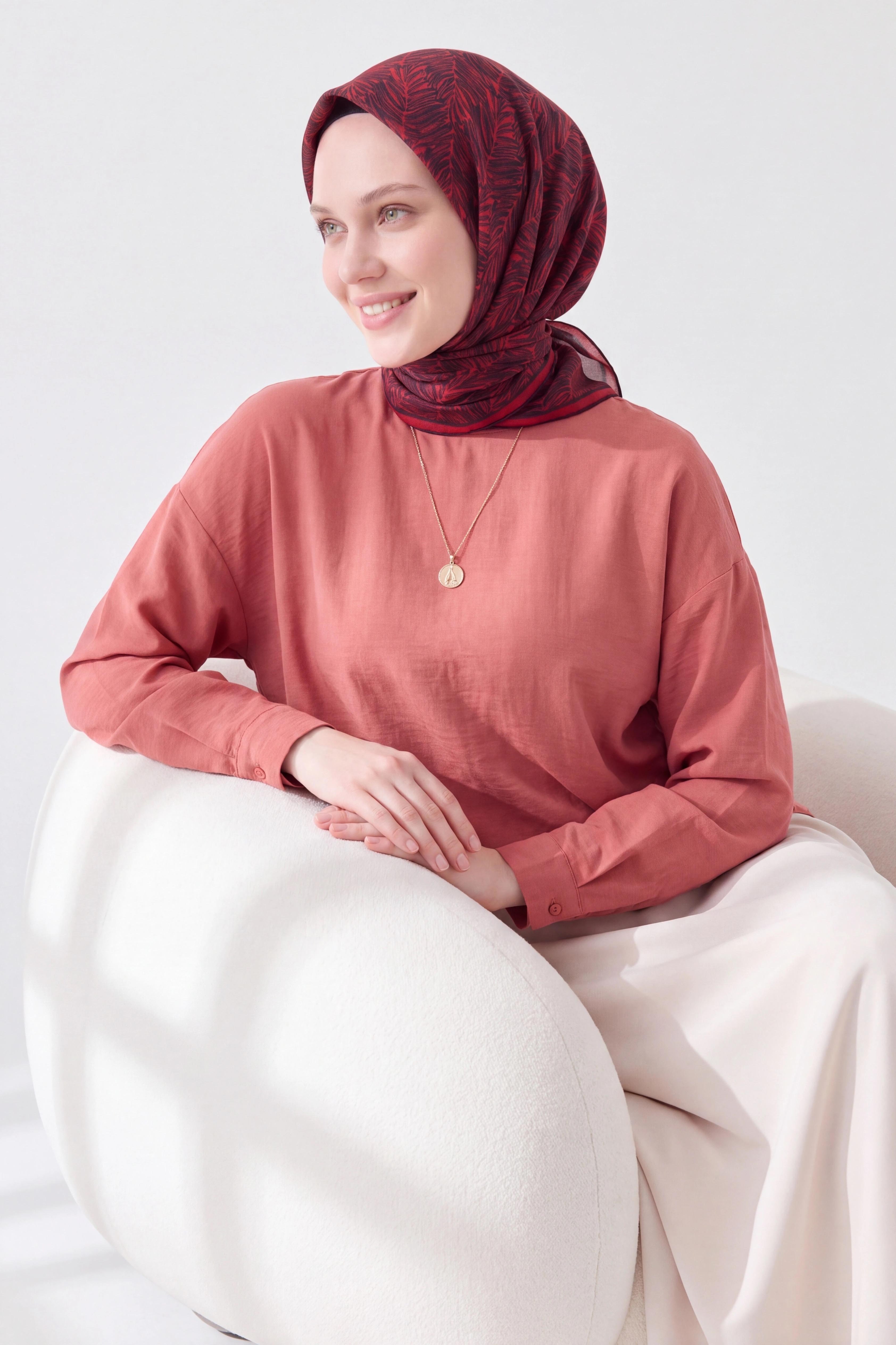 Soft Eşarp Petra Kırmızı