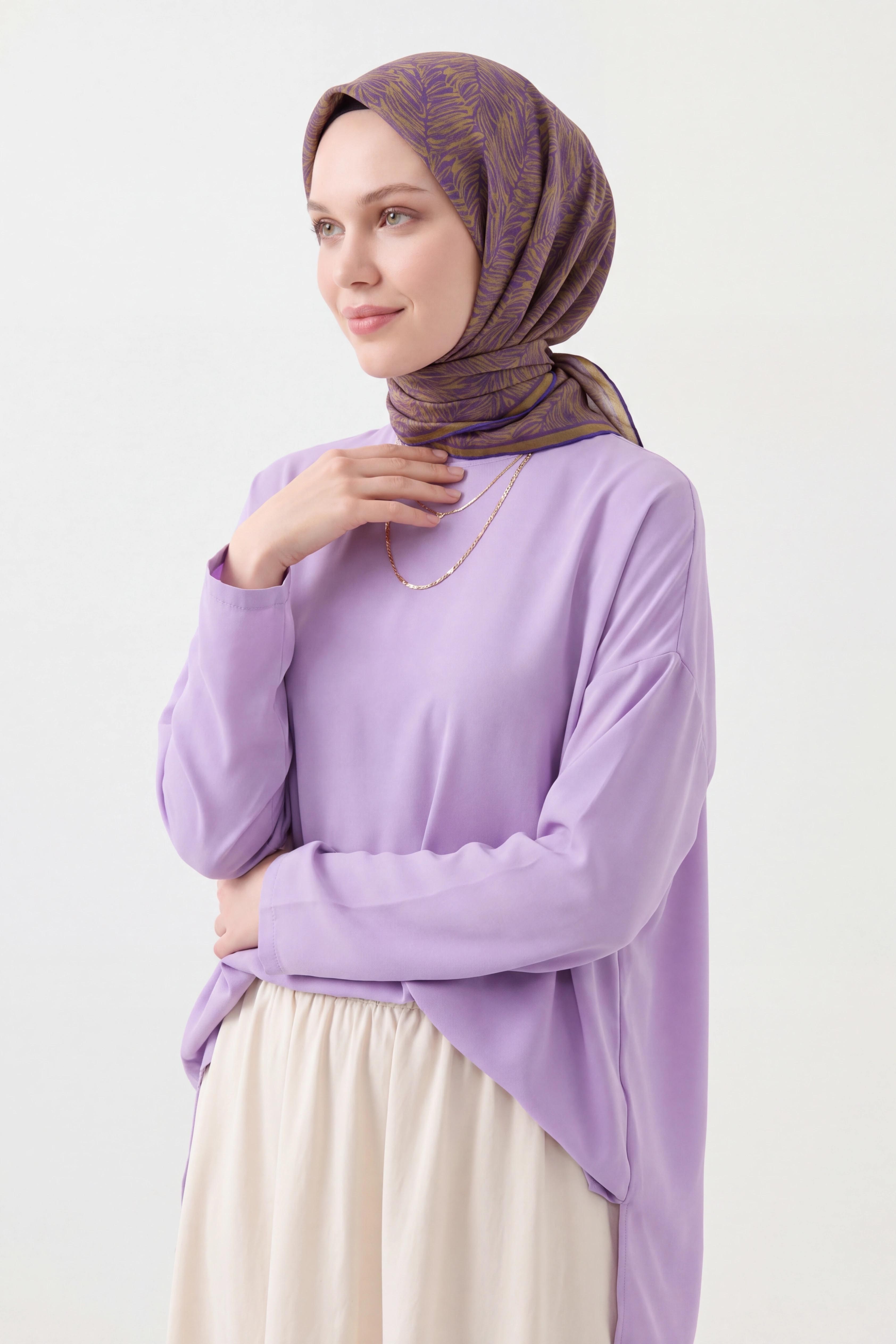 Soft Eşarp Petra Mor