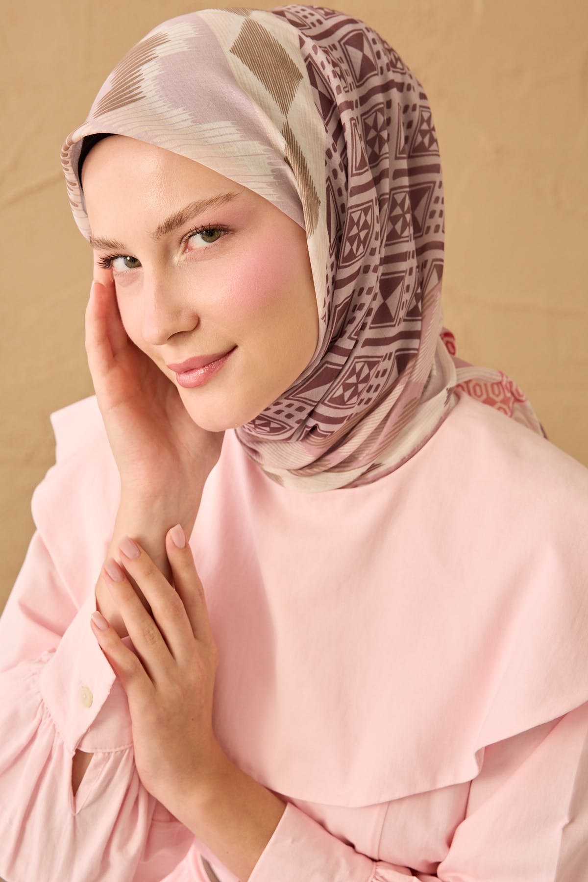 Soft Eşarp Urban Patch Lila