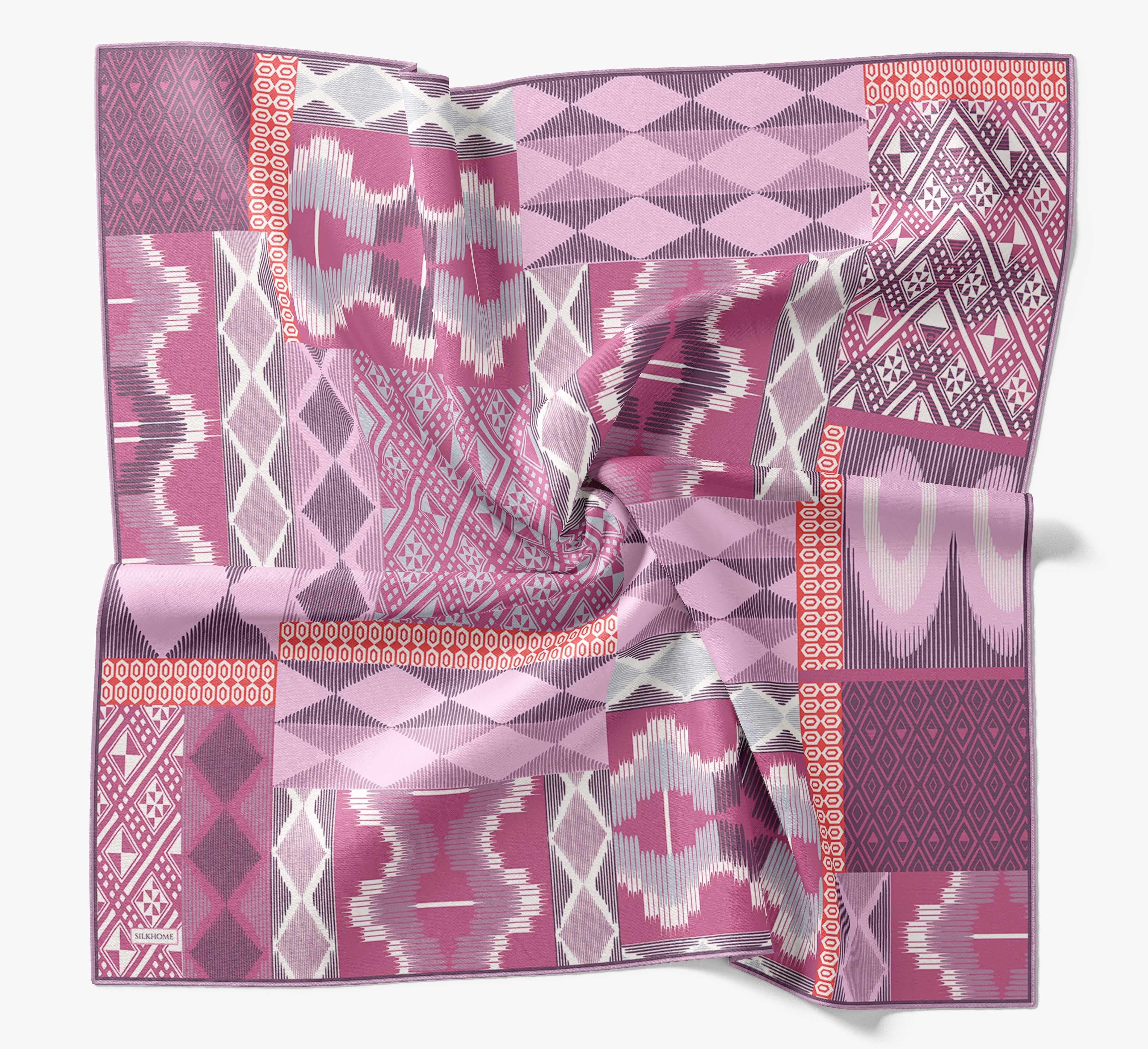 Soft Eşarp Urban Patch Pembe